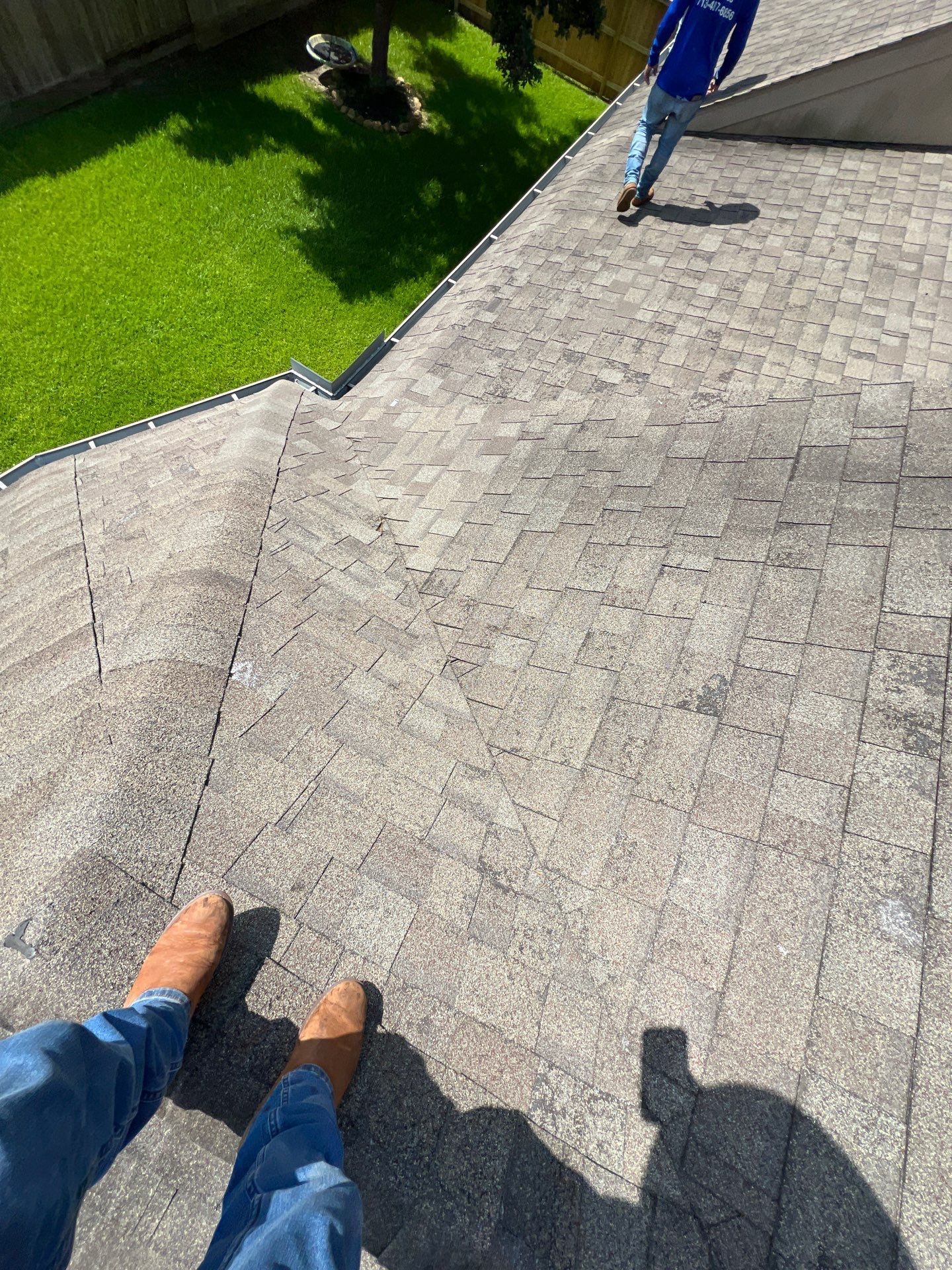 Hail Damage using Owen's Corning Duration (Lifetime) Shingles by Roof Repair Services LLC