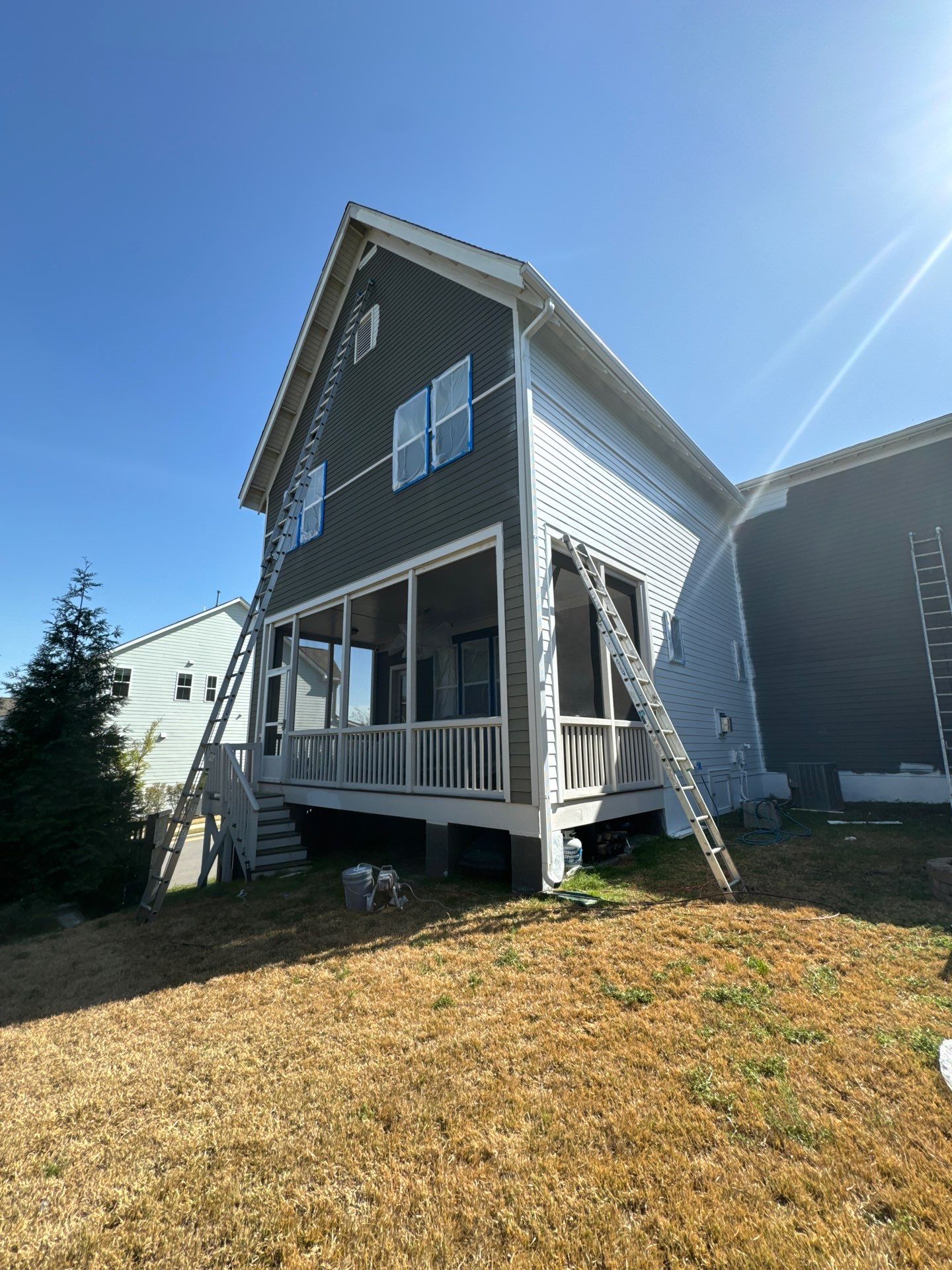 Full exterior painting by GonzalezPainters & Contractors Inc 