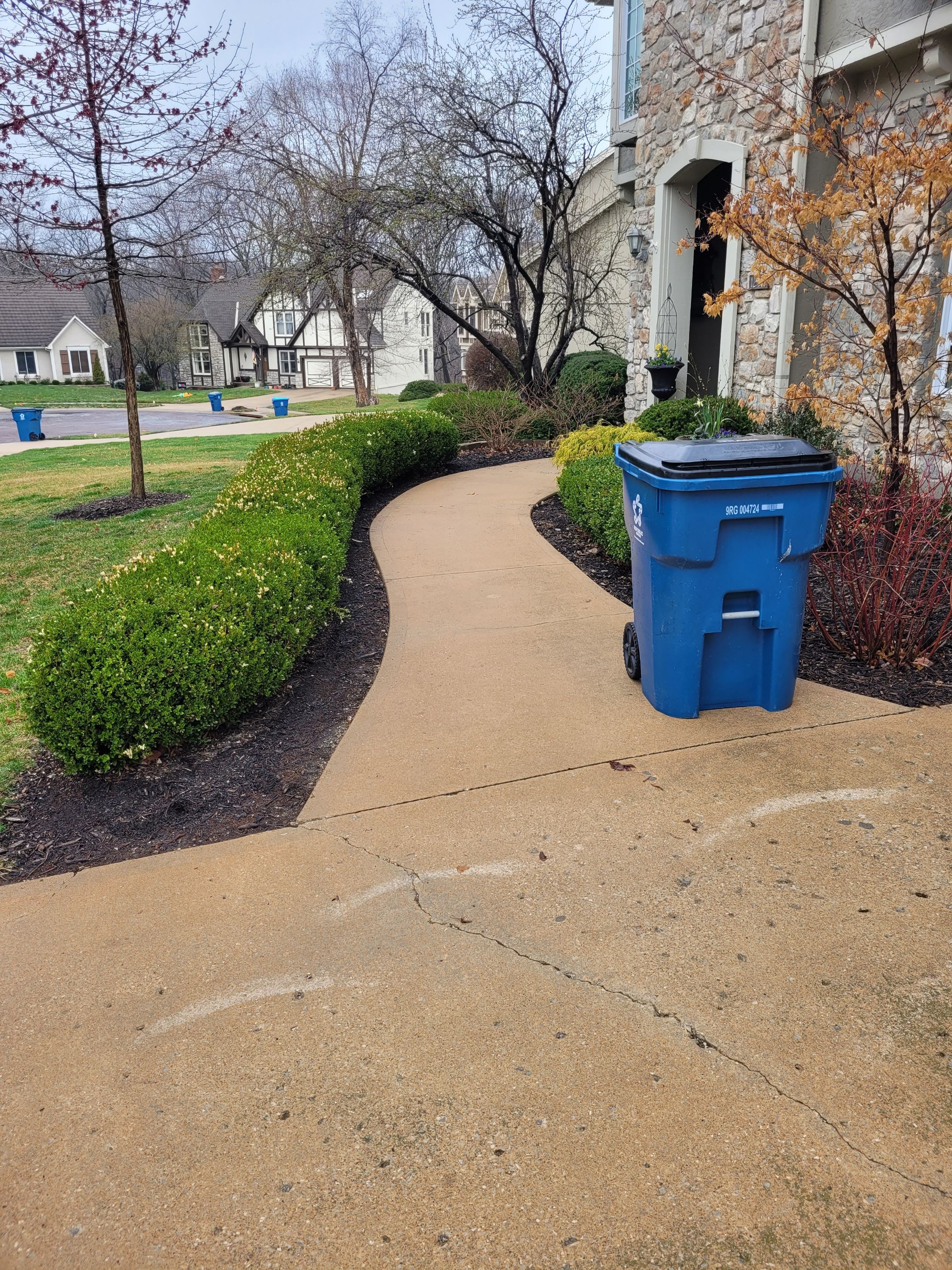 New Driveway and Sidewalk by LAND ESCAPES LLC