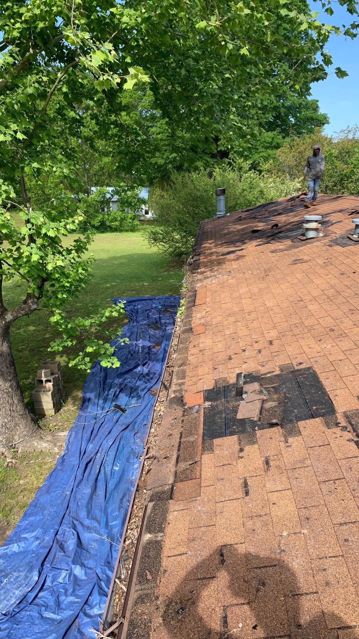 Storm Restoration Reroof: 25 Year 3-Tab Shingle by Hostetler Roofing