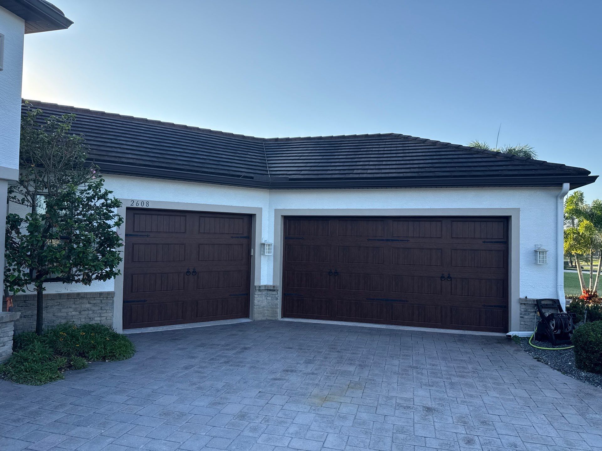 Flat Tile Roof, Paver Pool Deck & Driveway Cleaning | Cove at Twin Rivers, Parrish FL by Sunshine AquaWash