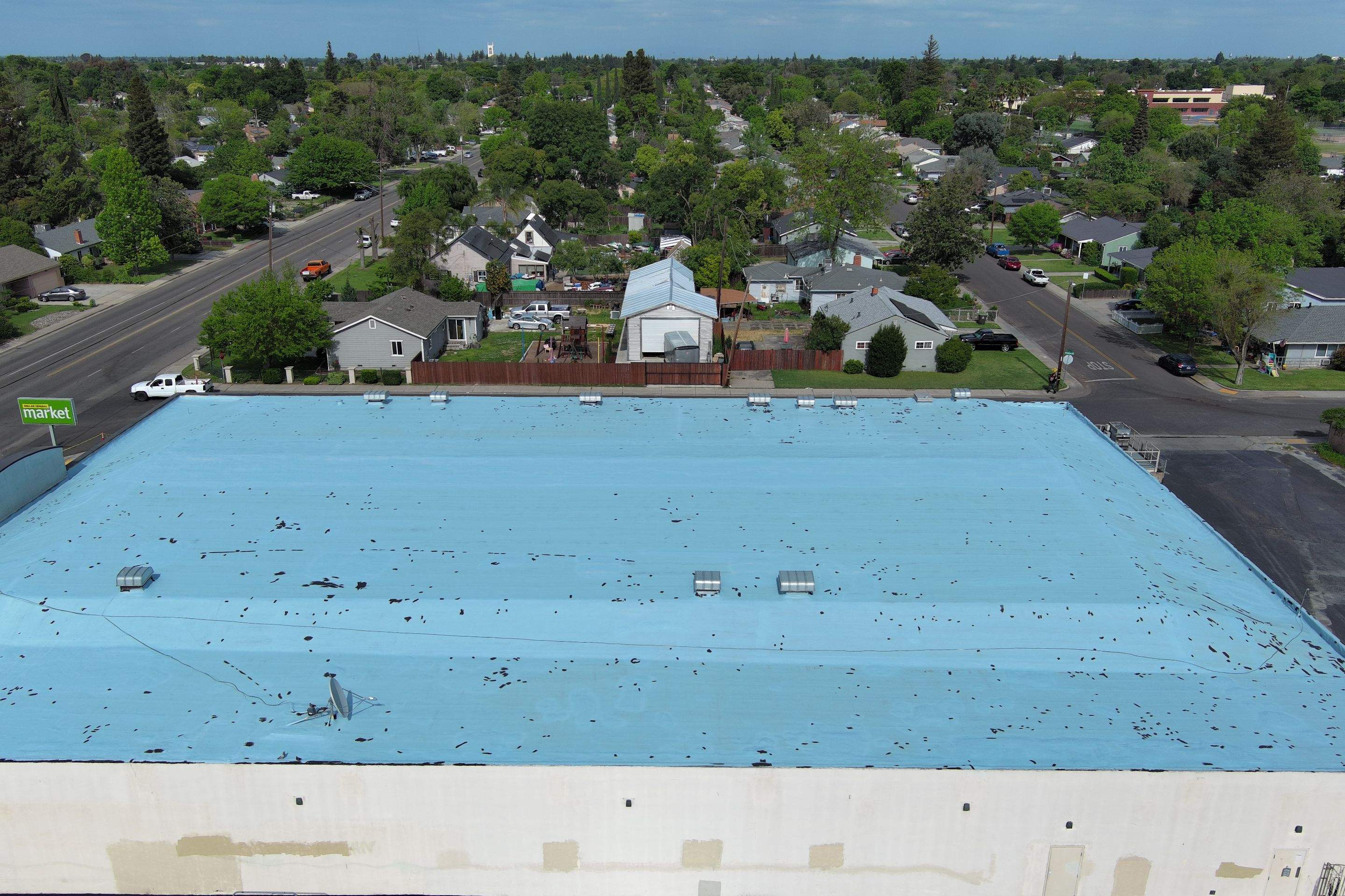 Foam Refurbish using Conklin Benchmark/PUMA XL coatings and spray foam by Straight Edge Roofing Inc