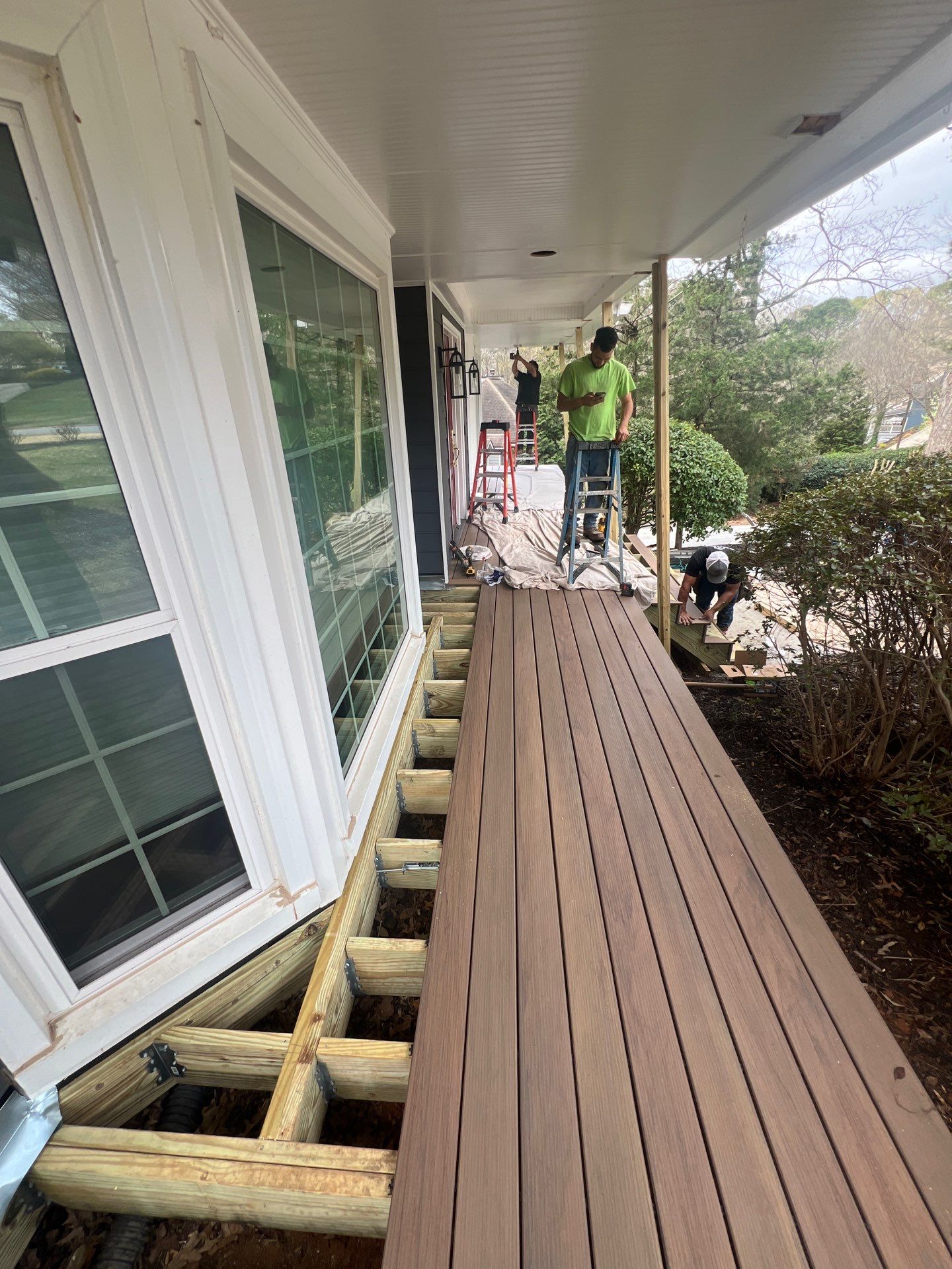 Front porch renovation by Swift Home Renovations