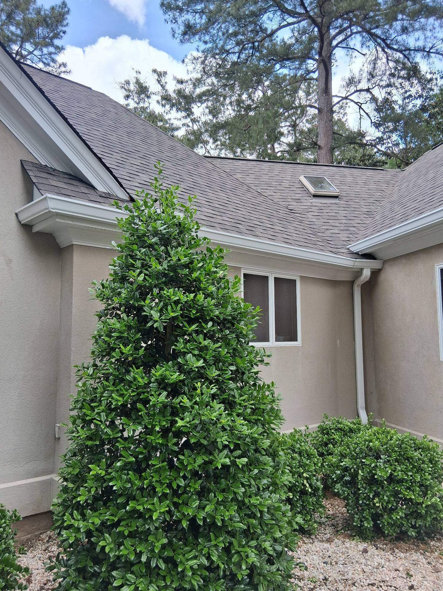 Roof Replacement- IKO Olde Style Weatherwood- Gutters/Guards- Aiken by South Point Roofing