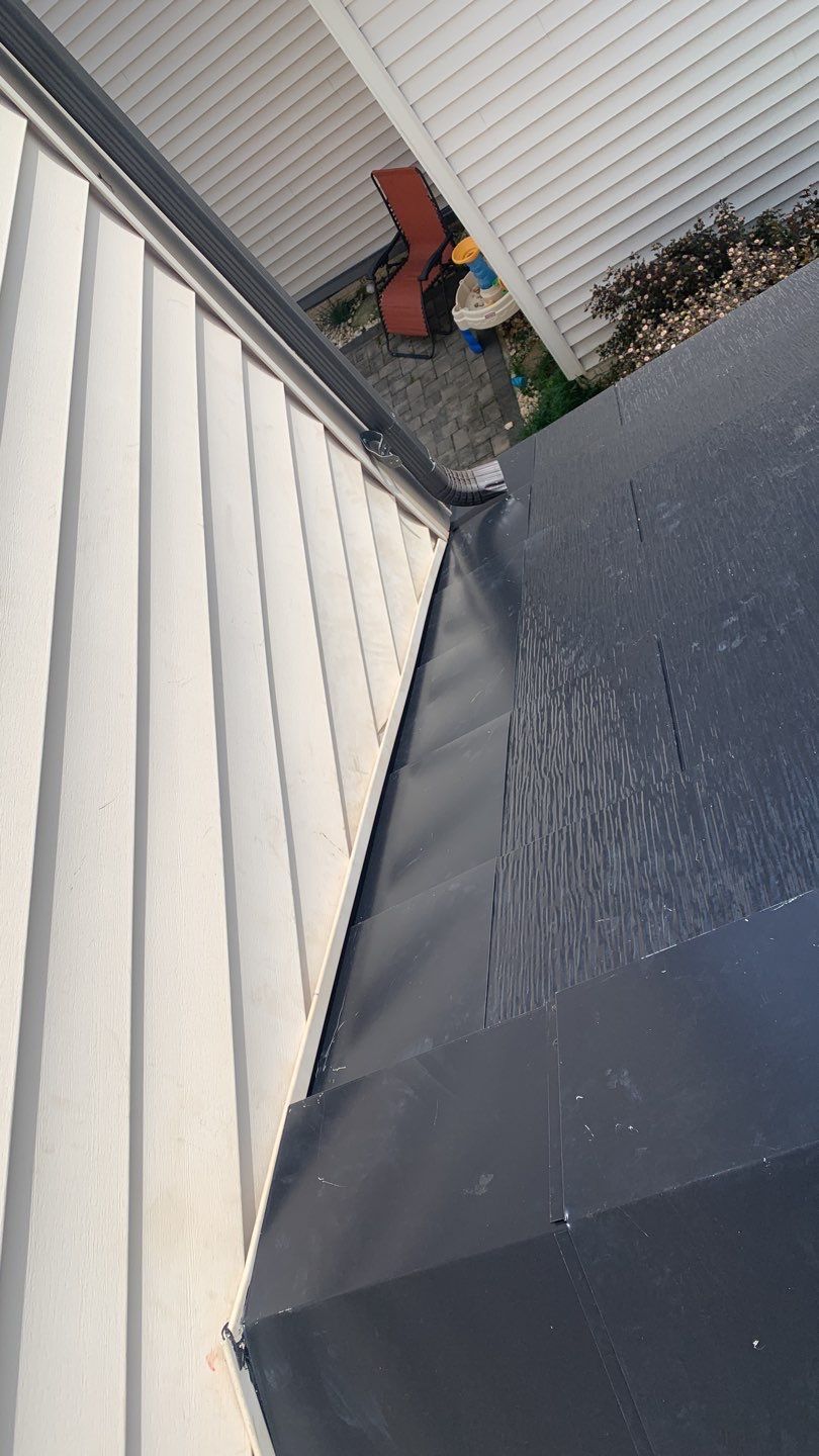 Tesla Solar Roof using Tesla Solar Roof V3 tiles by American Home Contractors