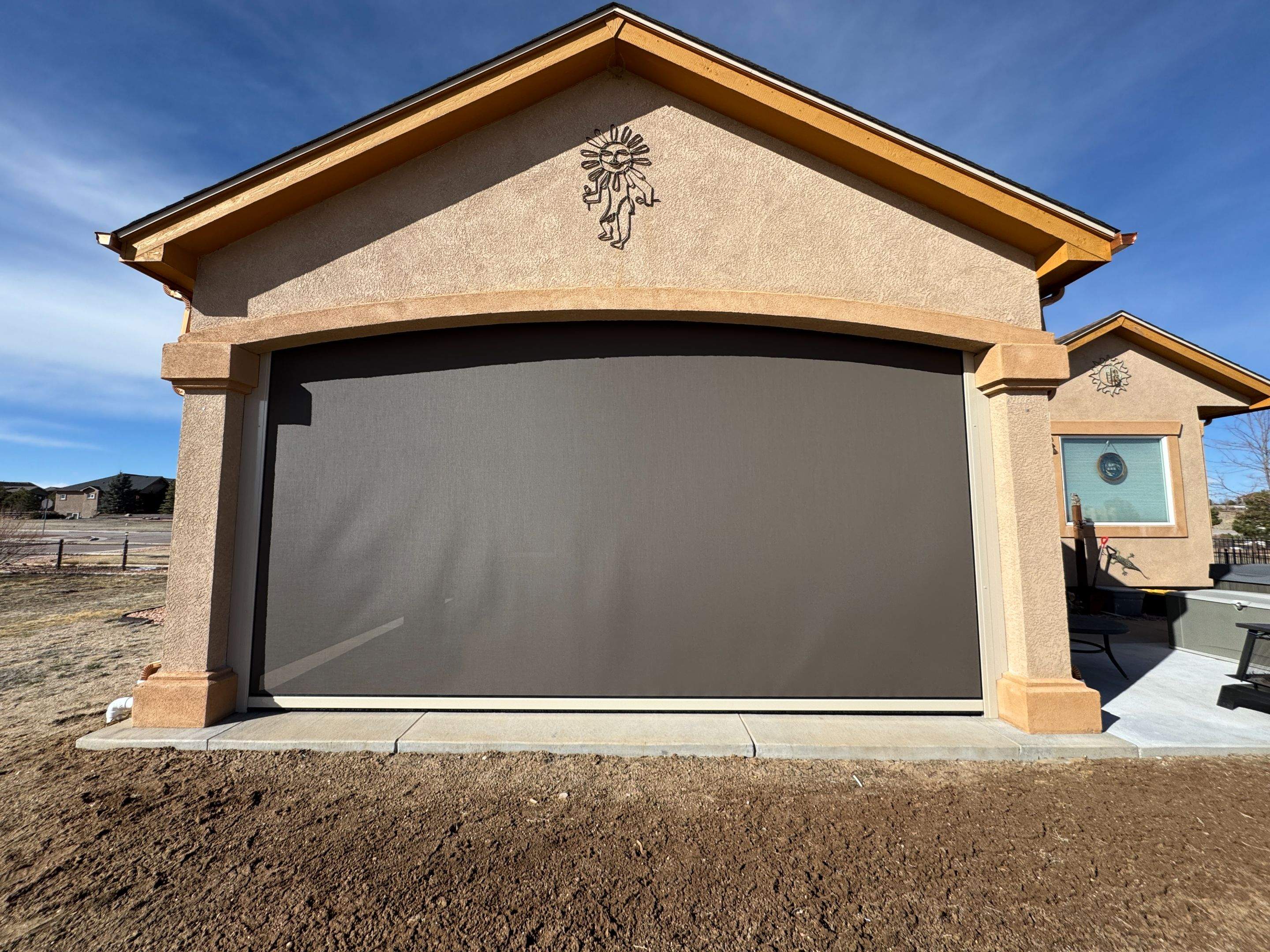 Motorized Screens using Progressive MagnaTrack Screens by Outdoor Solutions Colorado