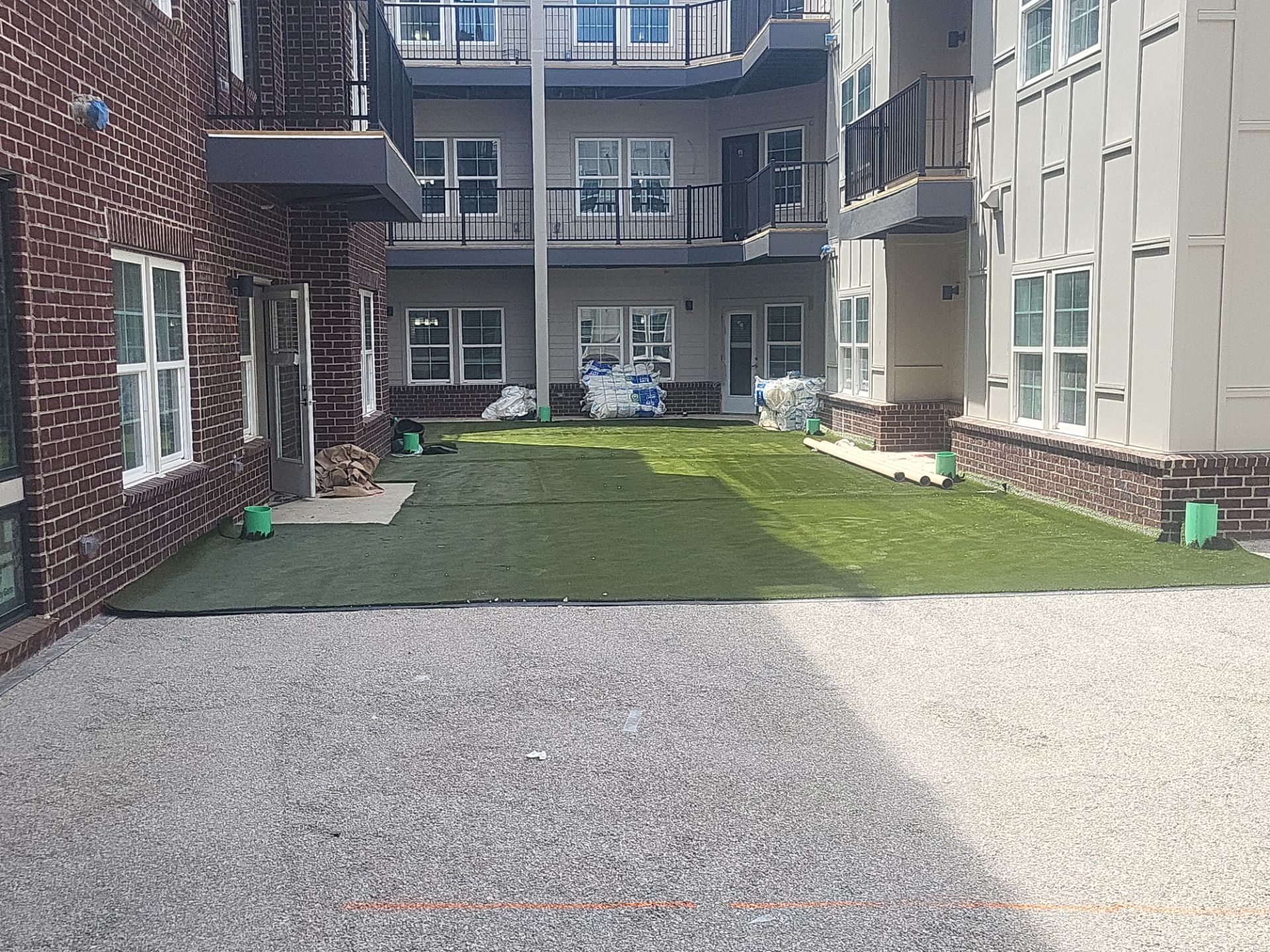 Multi-Family Courtyard Turf Installation by Southwest Greens Midwest