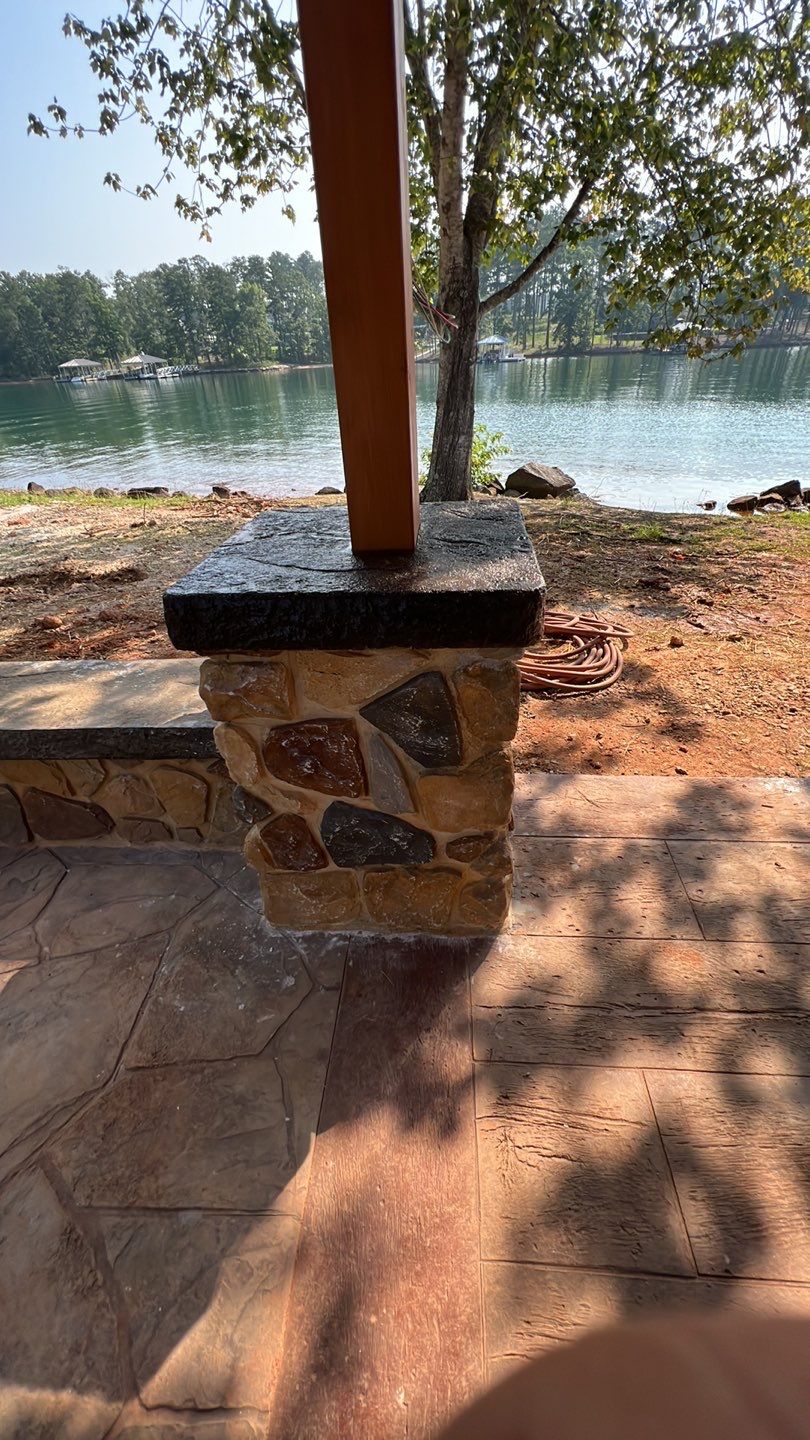 Stamped Concrete Pavilion Slab by Xtreme Concrete Services
