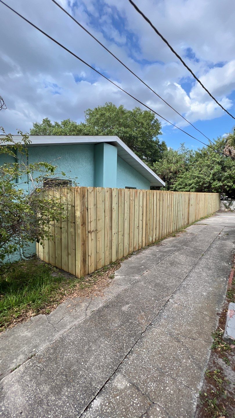 Sarasota, FL 6ft. Tall Treated Board on Board Privacy Fence  by Asap fence and gates, LLC