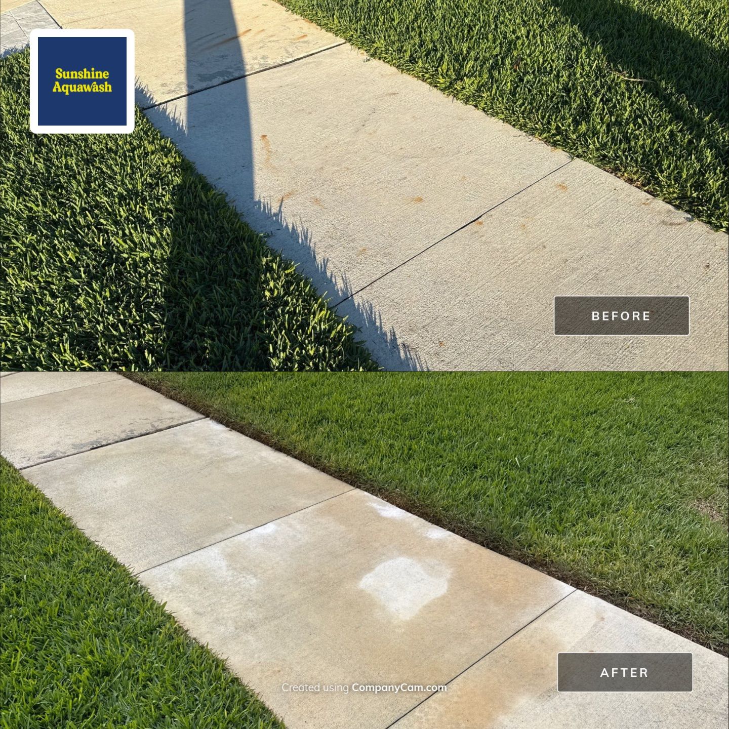 Rust Stain Removal from Concrete Driveway and Pavers in Park East at Azario | Lakewood Ranch, FL by Sunshine AquaWash