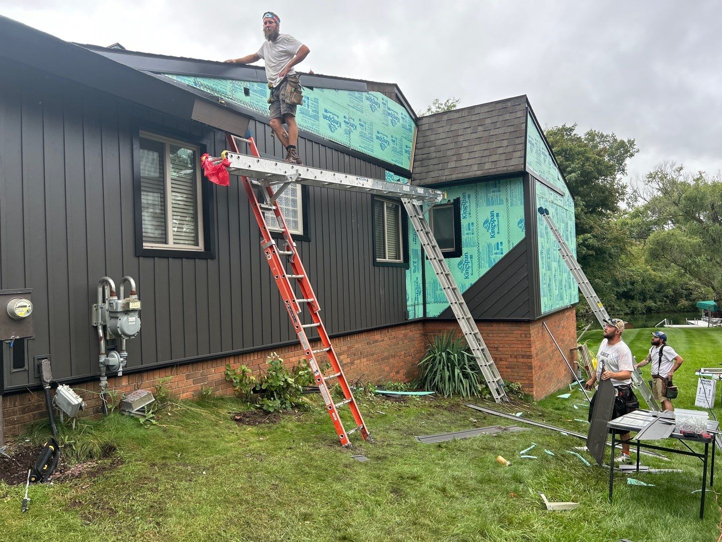 Siding Replacement using Alside 7" B&B by 180 Contractors