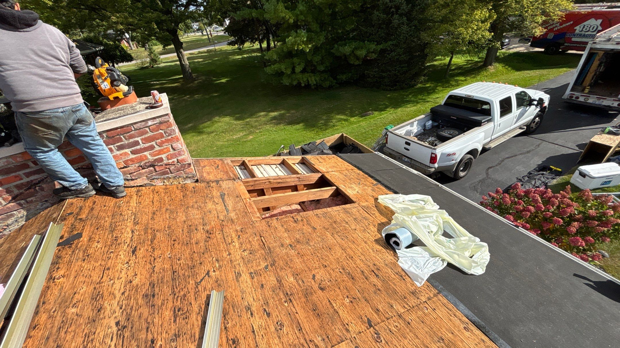 Roof Replacement using Owens Corning Slatestone Gray by 180 Contractors