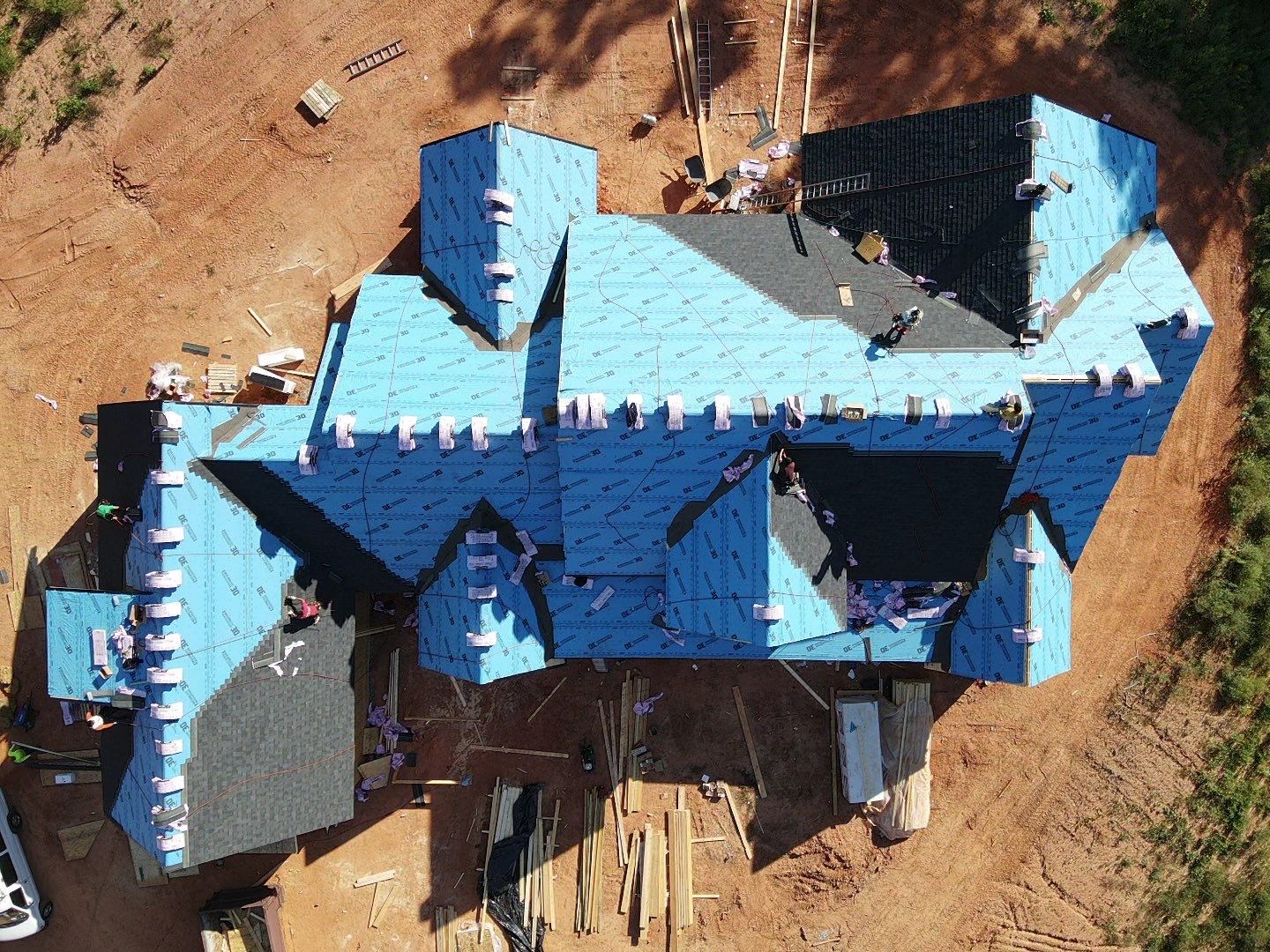 New Construction Residential Roofing Installation using Owens Corning by Inspector Roofing and Restoration