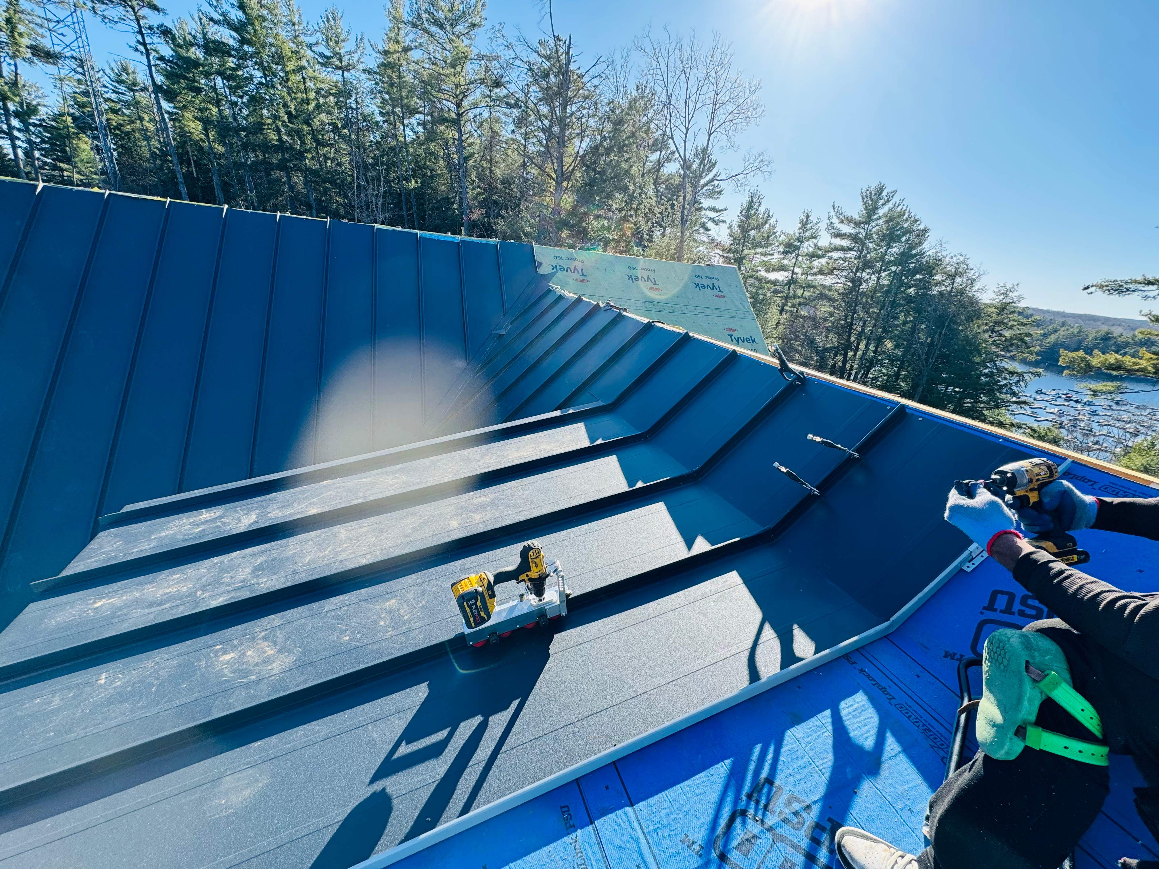 Standing Seam Metal Roof - Custom Coping and Flashing  by Jay Carter Roofing & Sheet Metal