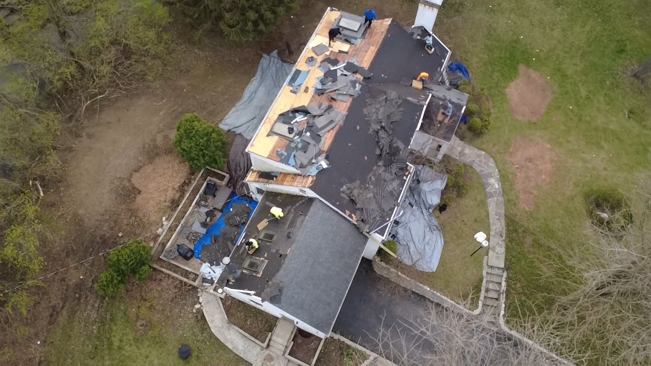 A gorgeous new roof to start on rebuilding the life in this home.  by Level Up Roofing and Restoration Services LLC