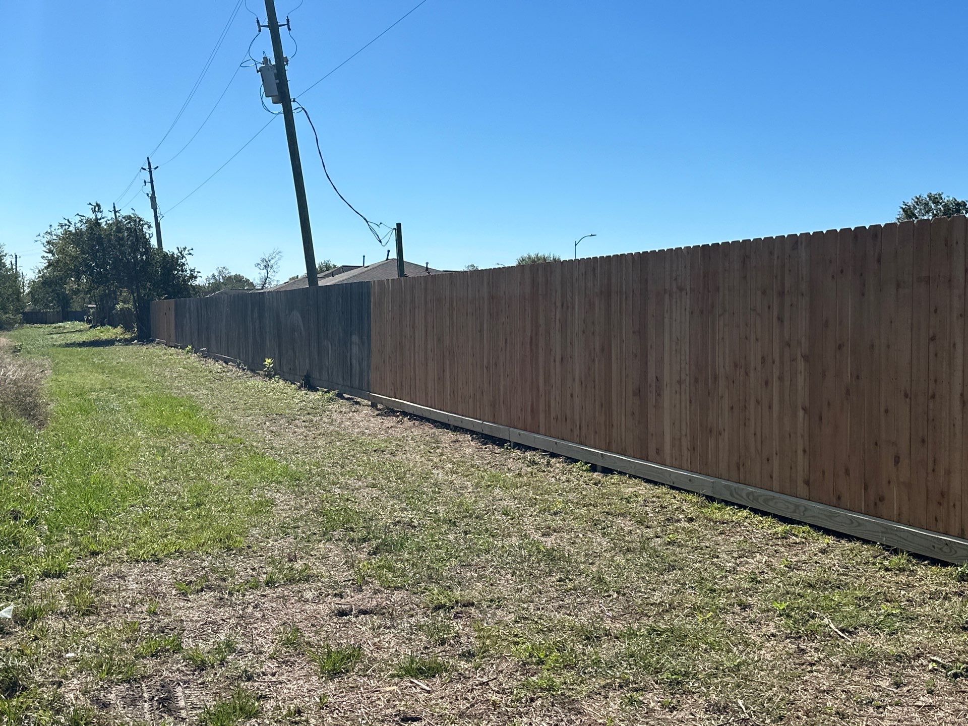 Premium Commercial Fence Installation with Western Red Cedar Pickets, 3 Rails, and Deluxe Wood Gates" by Tim's Fences