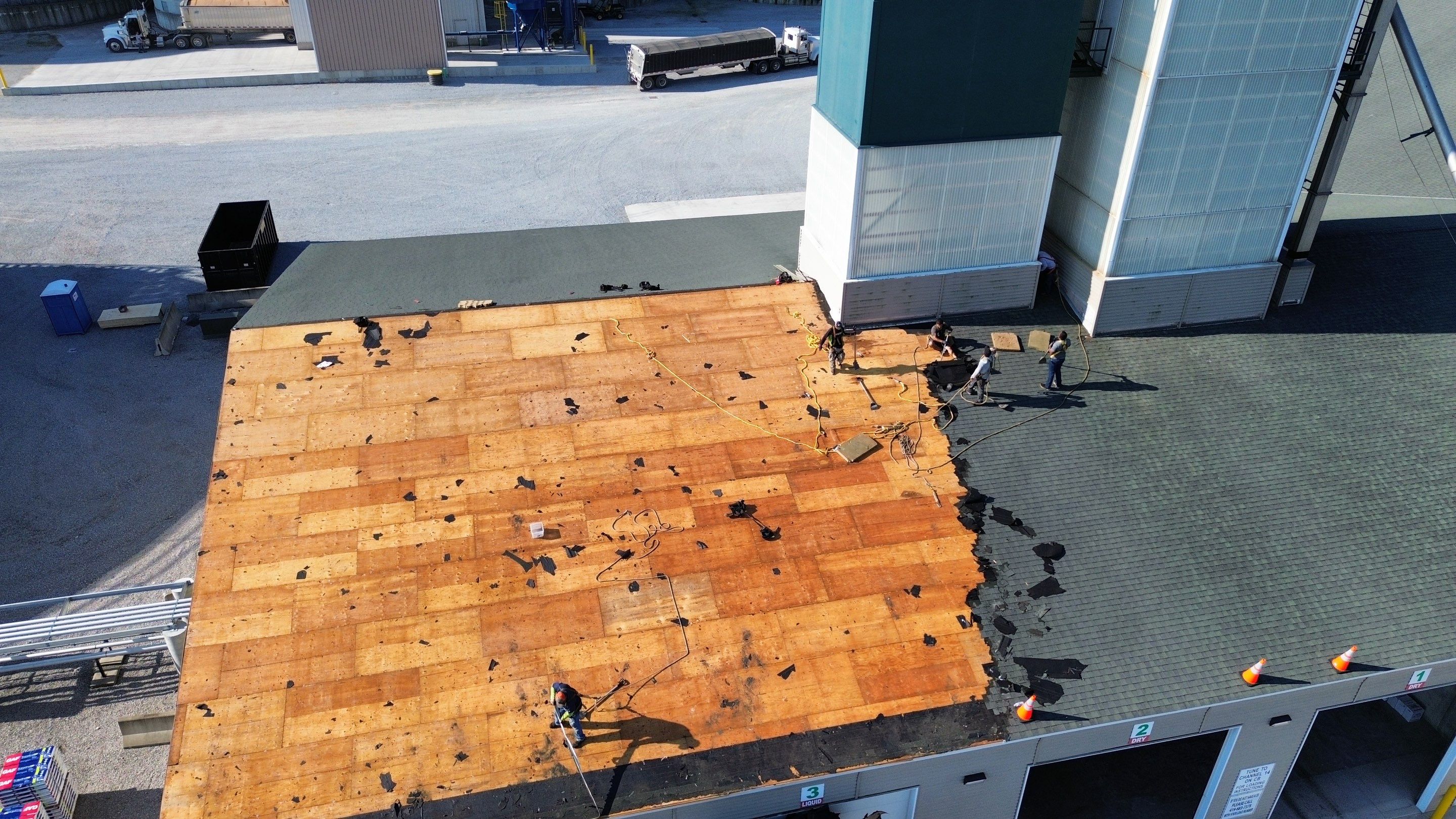 Commercial Roofing Installation using Timberline HDZ Shingles - Hunter Green by RoofX 