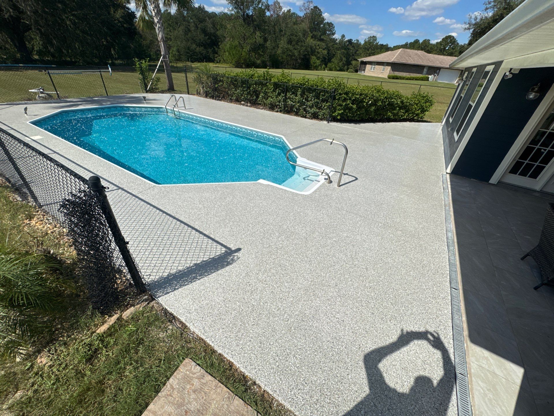 Pool Deck in Lake City, FL in Mount Everest by Cross Creek Concrete Coatings