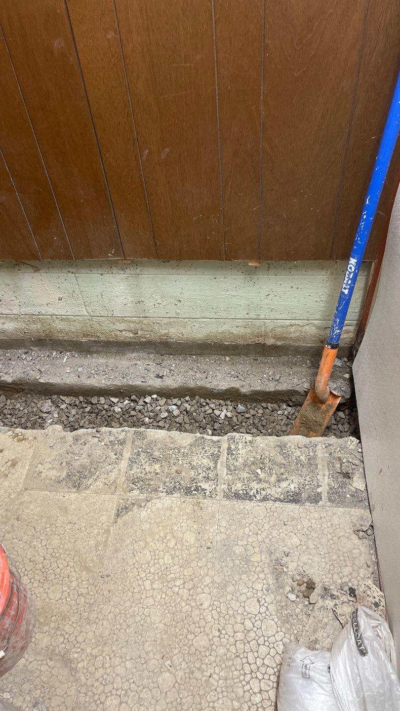 Interior Waterproofing Using GrateDrain™ Products by Toledo Basement Repair 