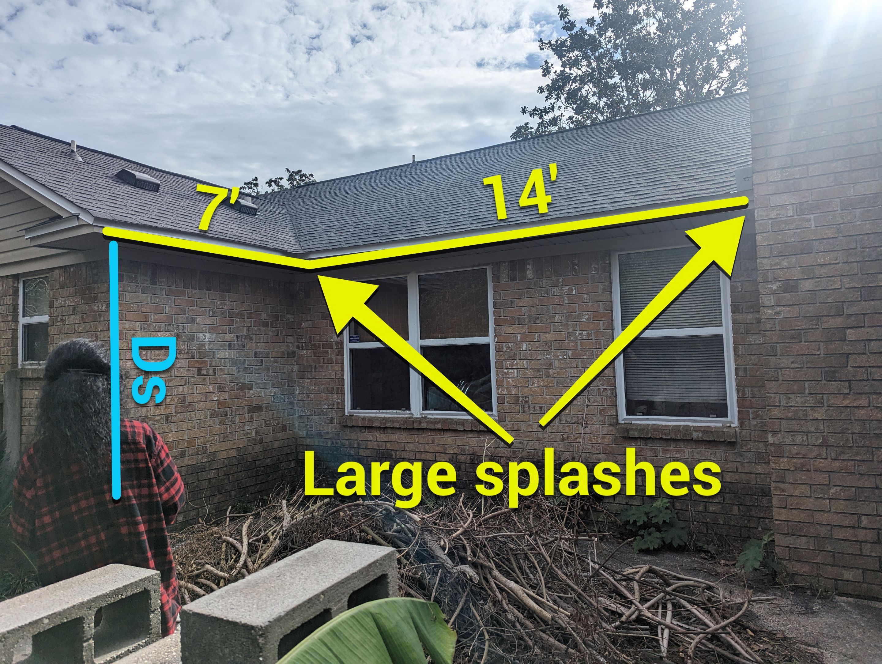 Splash Guard Gutters in Pensacola FL by Gutter Professors