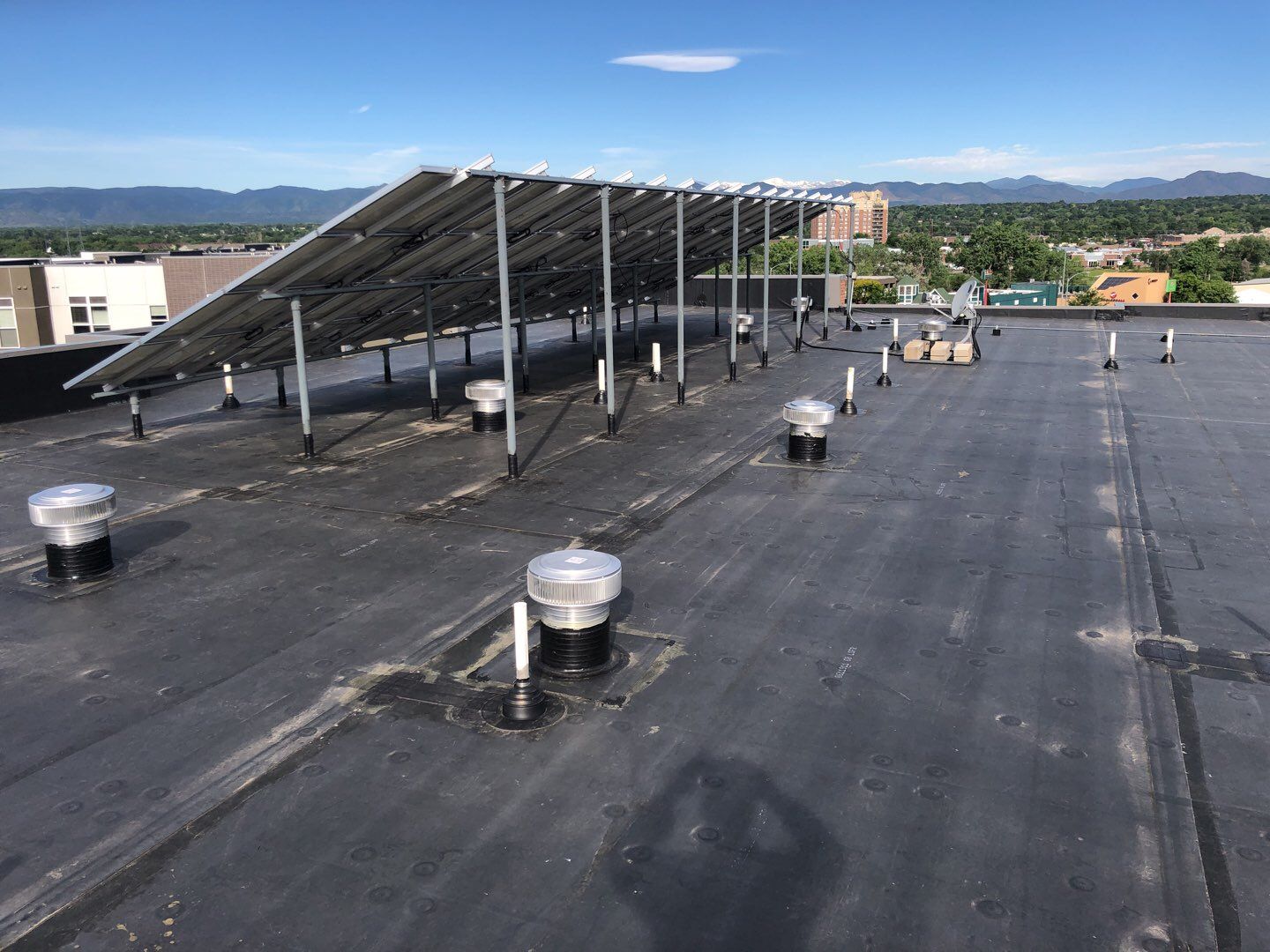 Commercial Roofing Installation using MuleHide EPDM .60 - BLACK by A to Z Roofing