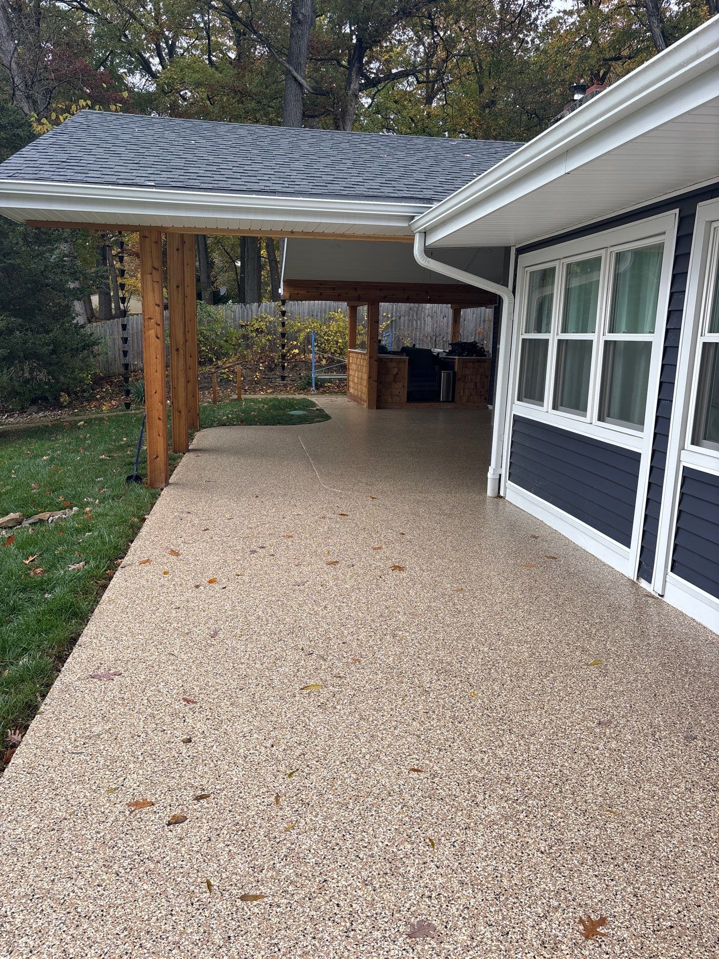 Outdoor Patio by Freedom Concrete Coatings. 