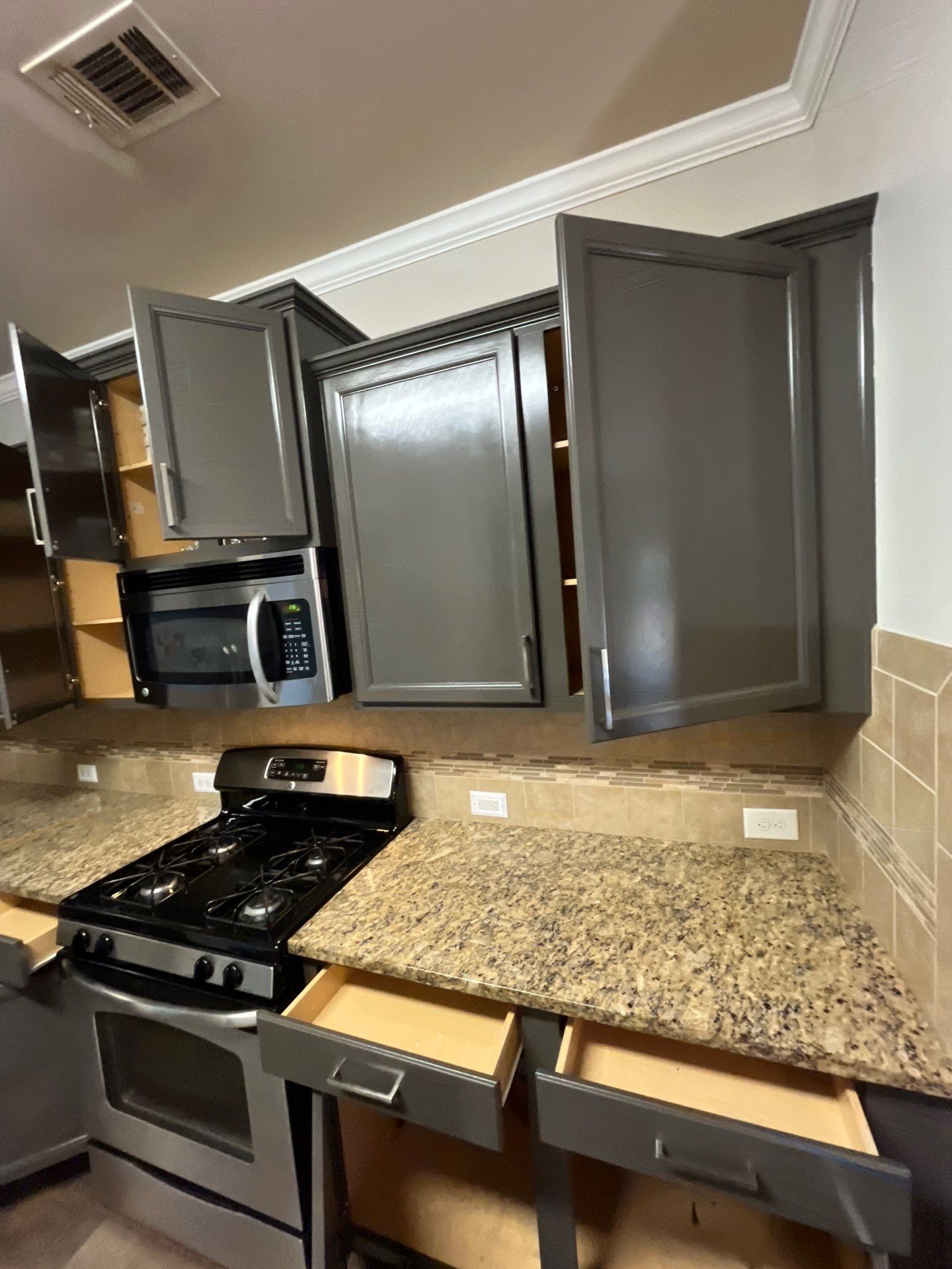 Interior Kitchen Cabinet Repaint in Cumming by Five Star Painting