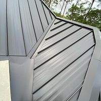 24ga 1.5" Mechanical Seam Dark Bronze by Total Roofing System The Metal Roof Experts