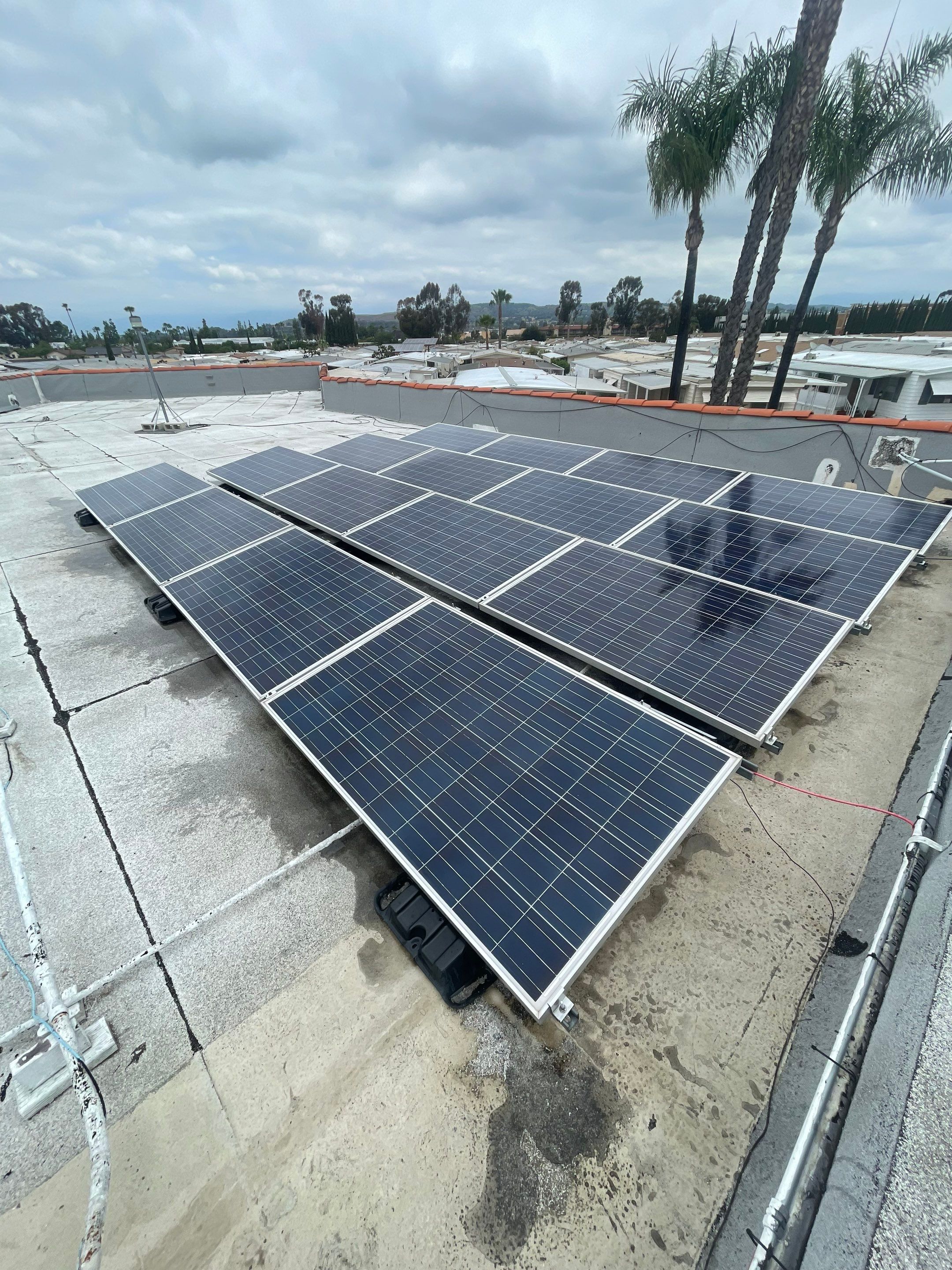 Commercial Solar Cleaning in Rowland Heights for Mobile Home Park by Palm Coast Solar Cleaning
