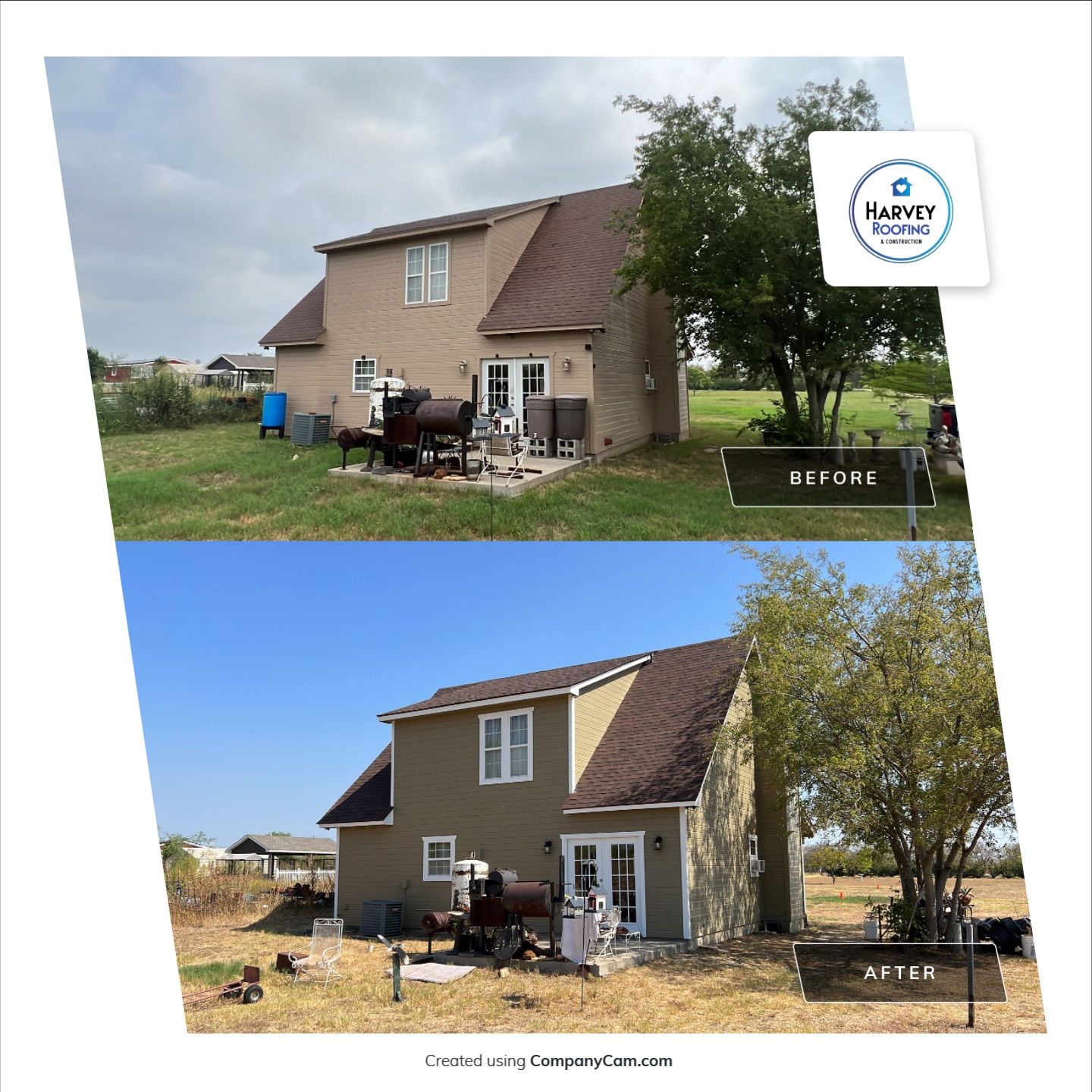 Residential Roofing Installation using Malarkey Vista AR by Harvey Roofing & Construction