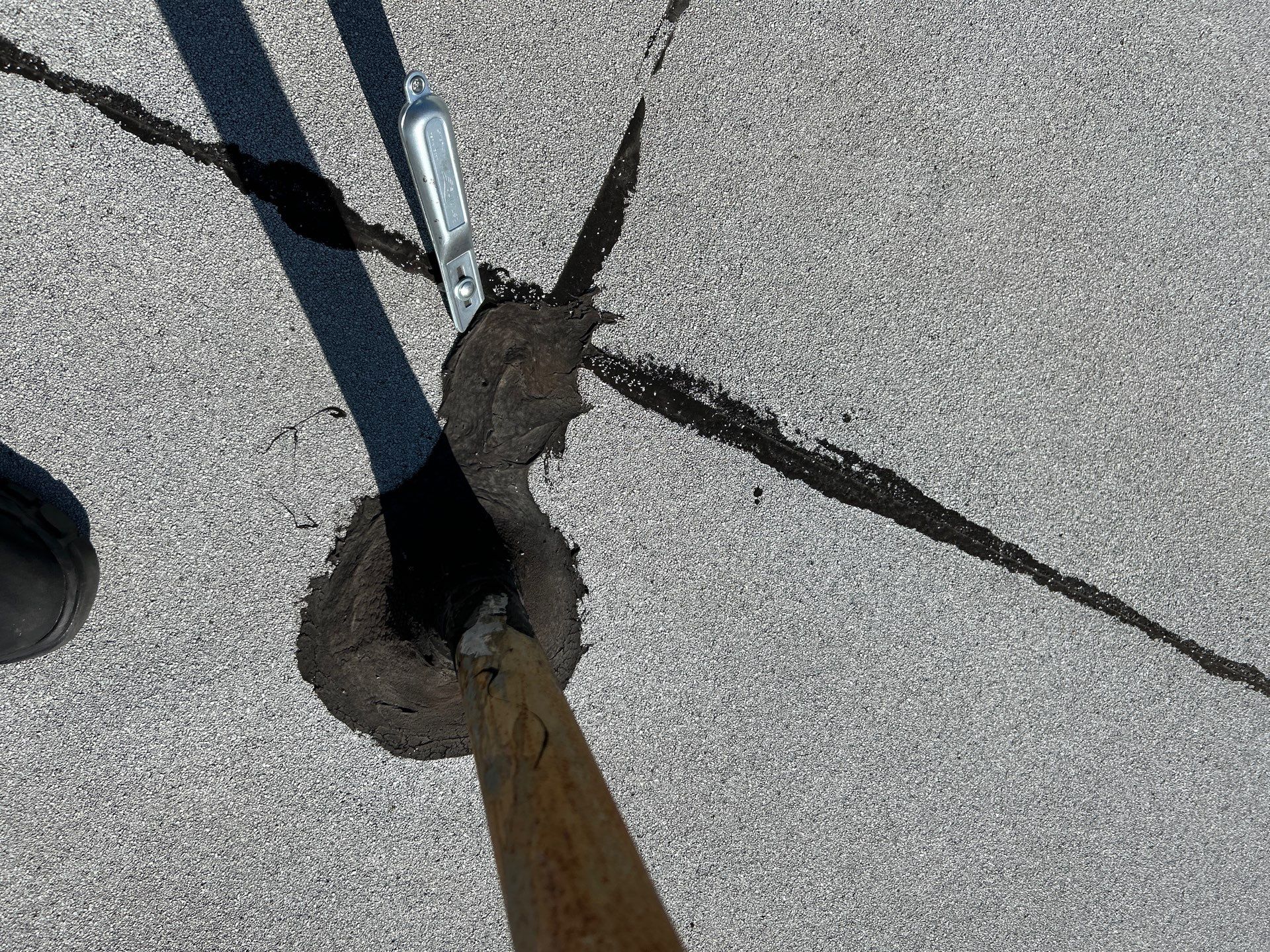 Silicone Membrane Installation using American Standard Coatings Silicone-S by Hull Brothers Roofing
