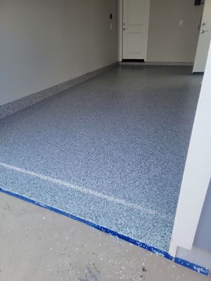 Slate Stone Polyurea Garage Floor Coating in San Luis Obispo by MGP Coatings