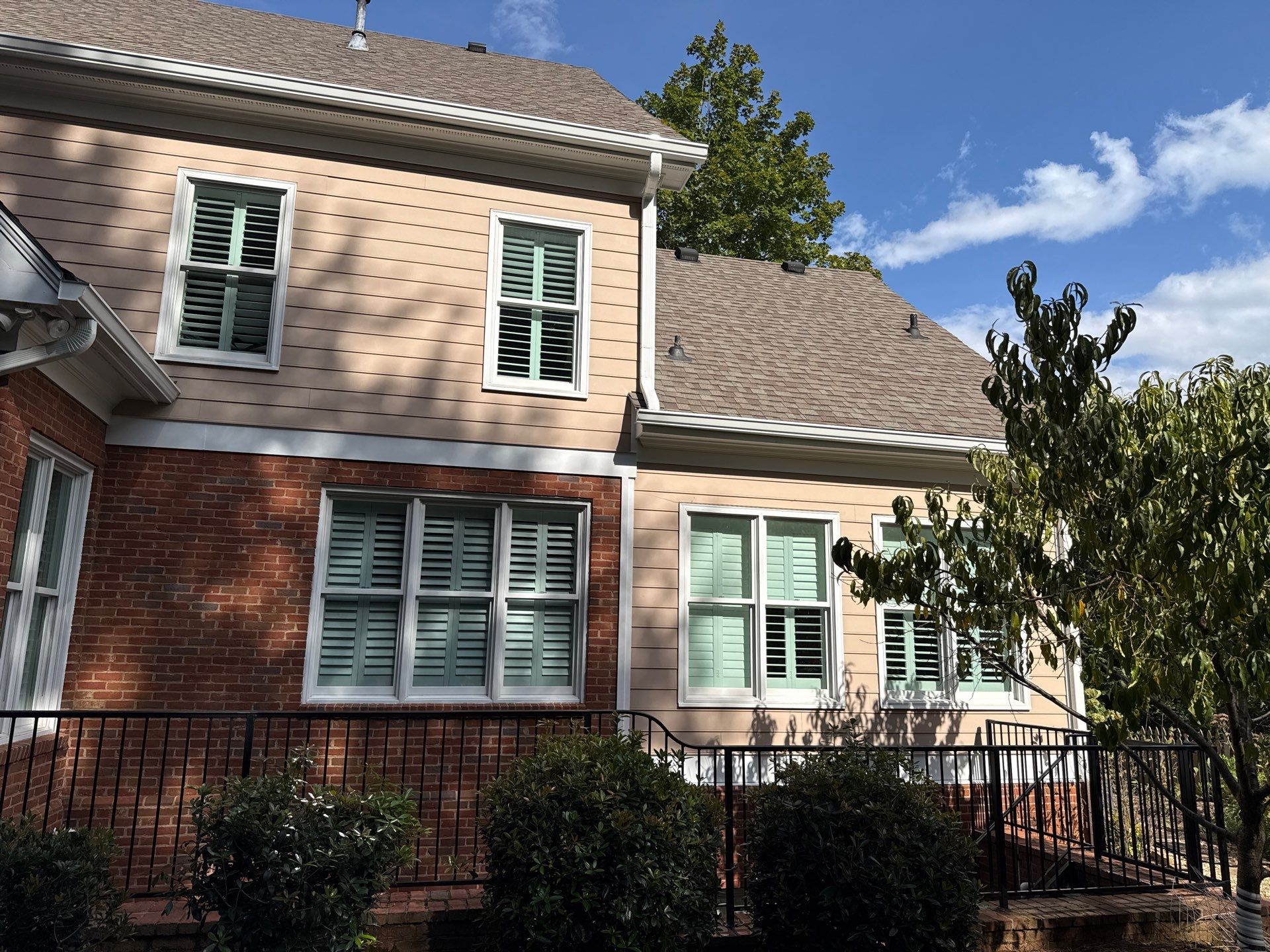 Atlanta, GA Siding and Rotted Wood Replacement, Plus Exterior Painting and Gutter Installation by Nelson Exteriors 