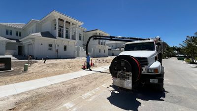 New Residential Construction Sewer Line Cleaning