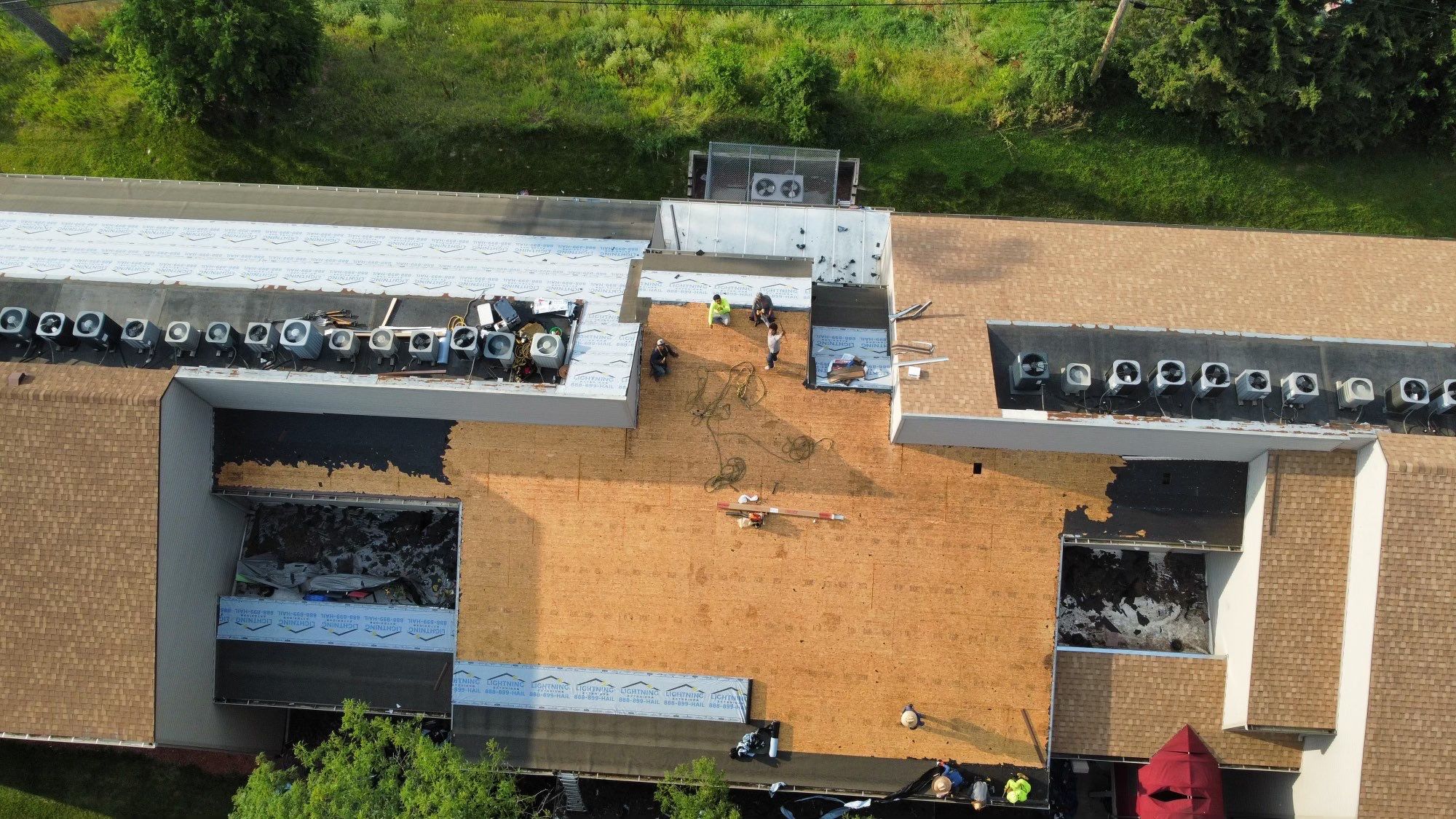 Lightning Commercial Restoration using Tamko Titan by Lightning Exteriors