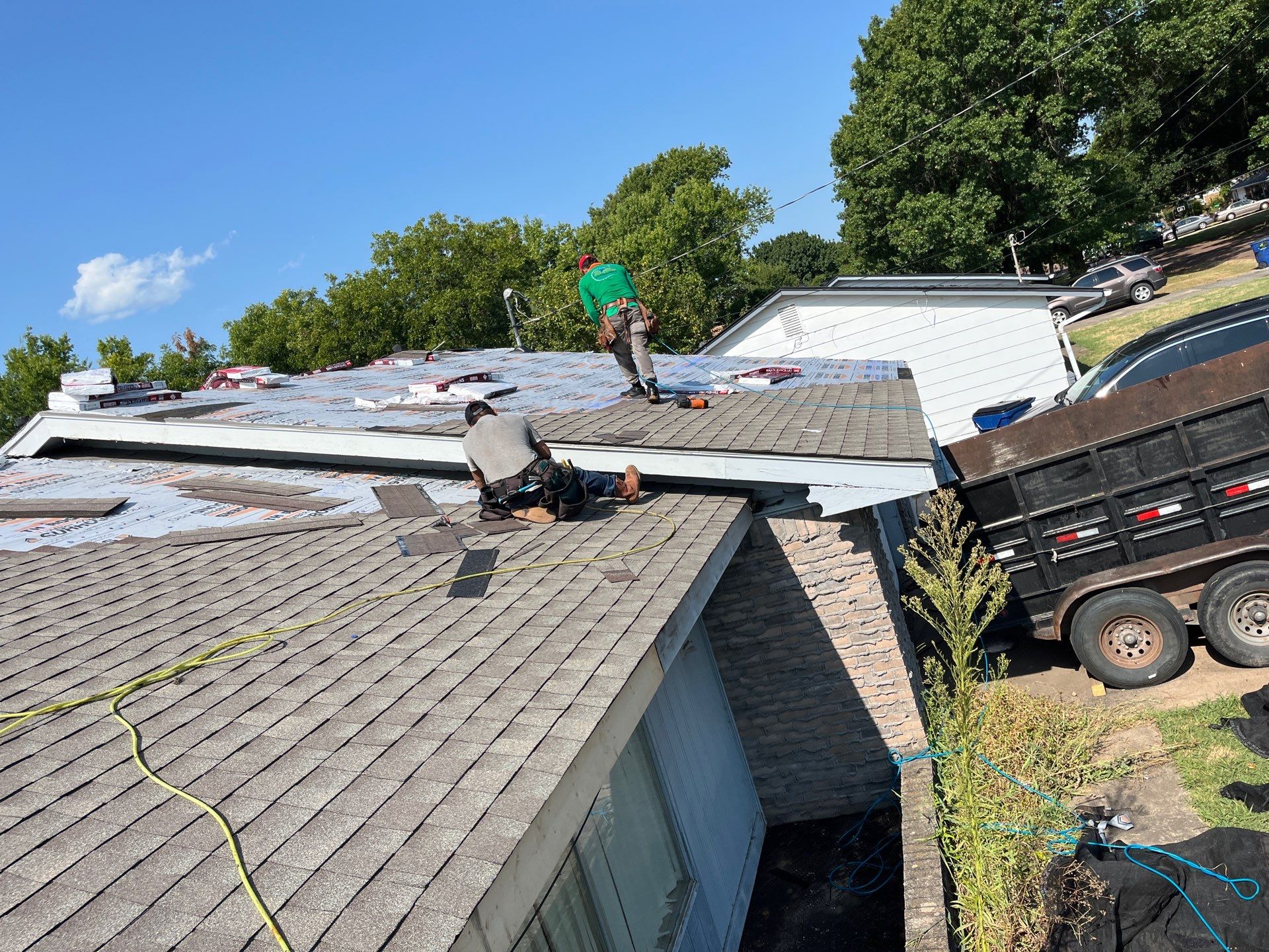 GAF Timberline Architectural Shingle Roof Replacement in Wynnewood by BANA Roofing and Solar Supply