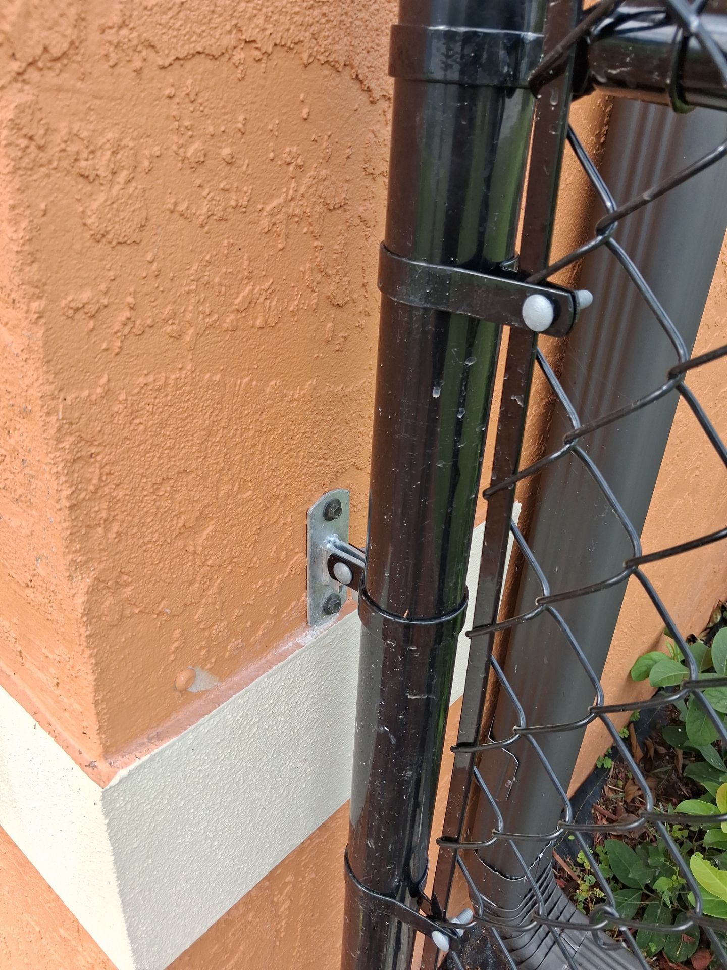 Black Chain Link Perimeter Fencing for North Port Residential Property by True Fence LLC