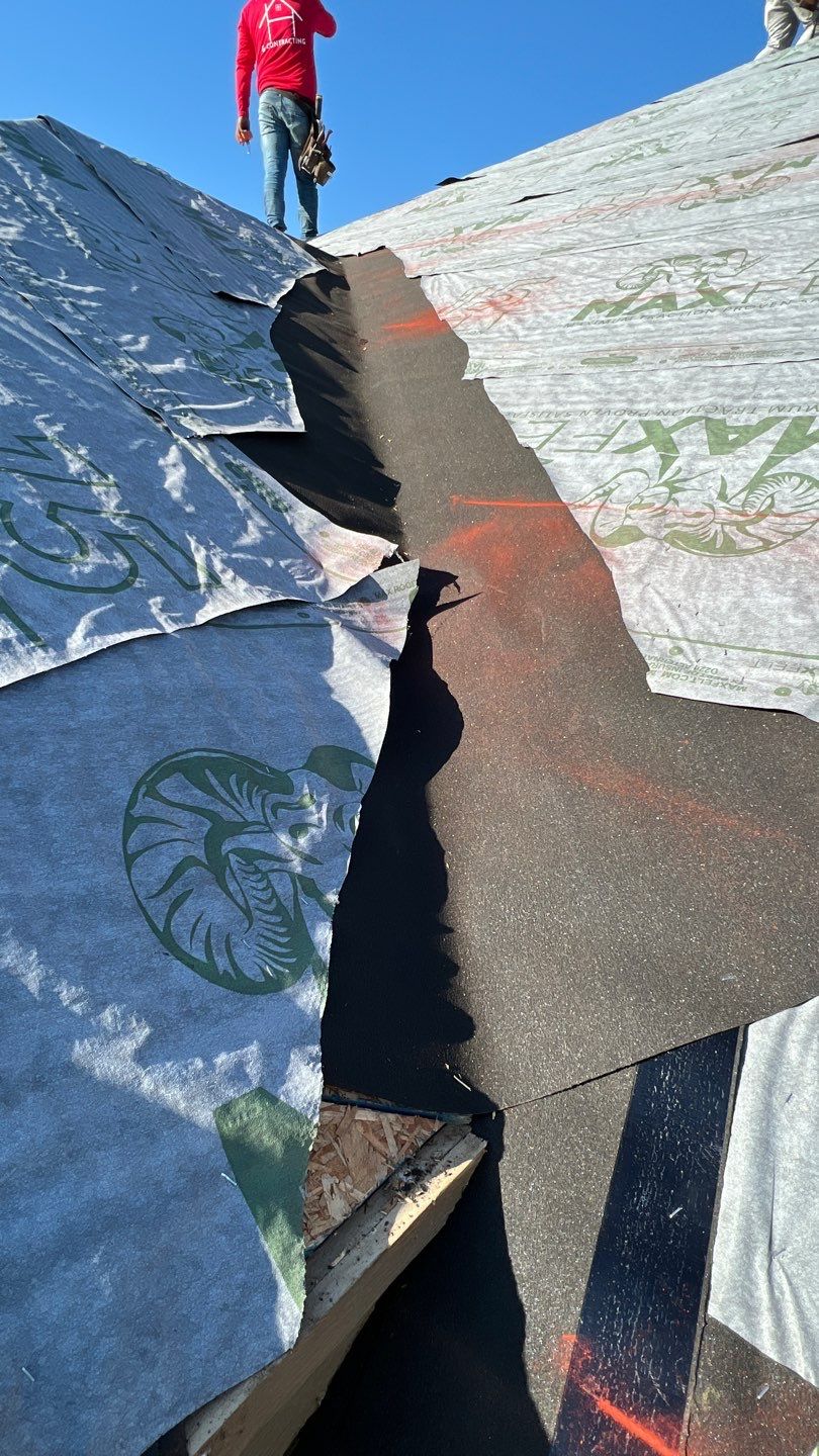 Residential Roofing Installation using GAF Natural Shadow  by A & H Roofing and Contracting