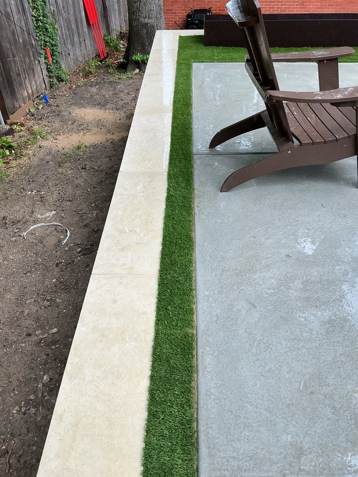 Synthetic Turf Installation using Texas Rye by Turf Concepts