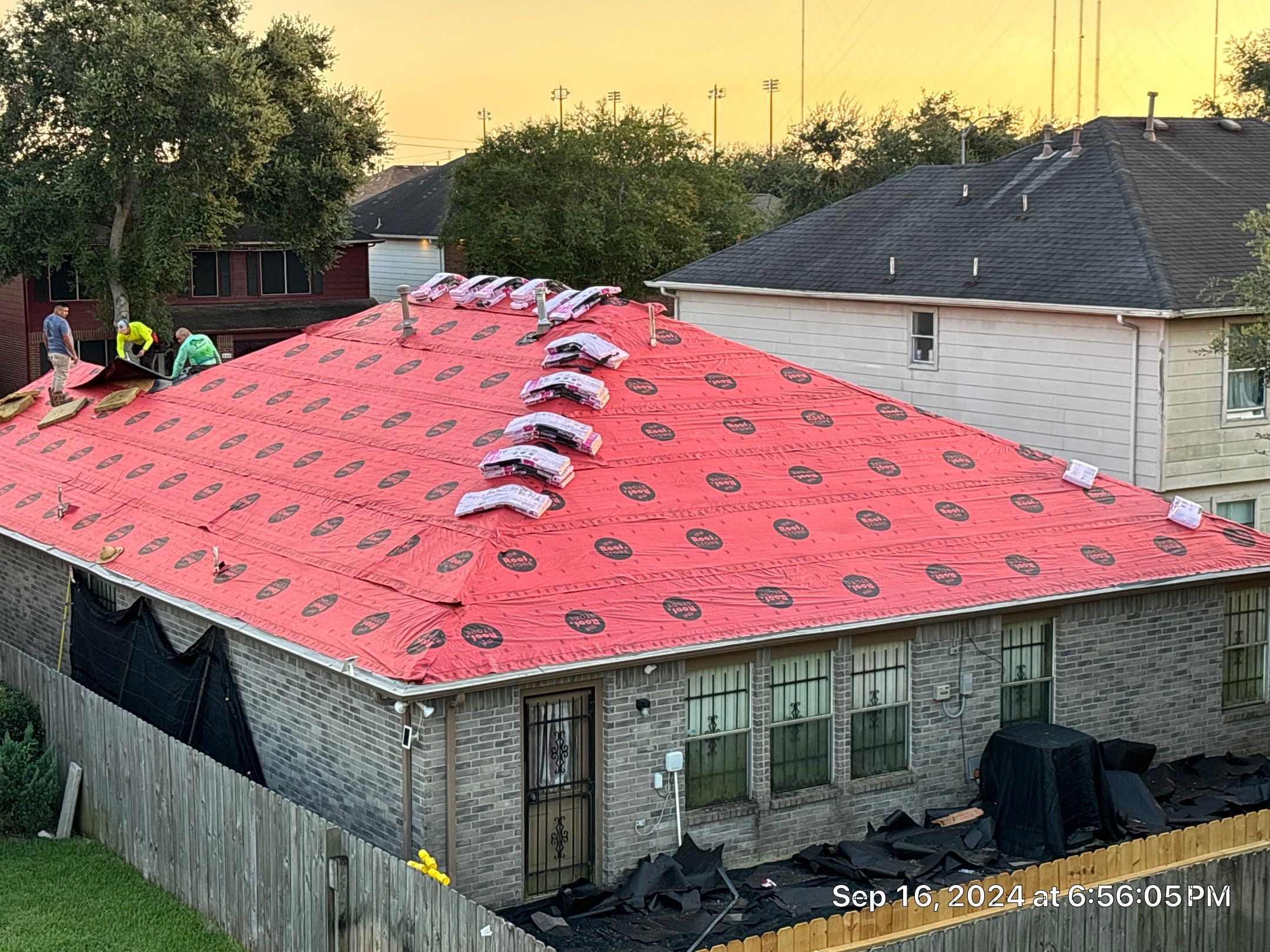 Reroof Project (Post Hurricane Beryl) by Berry Good Roofing 