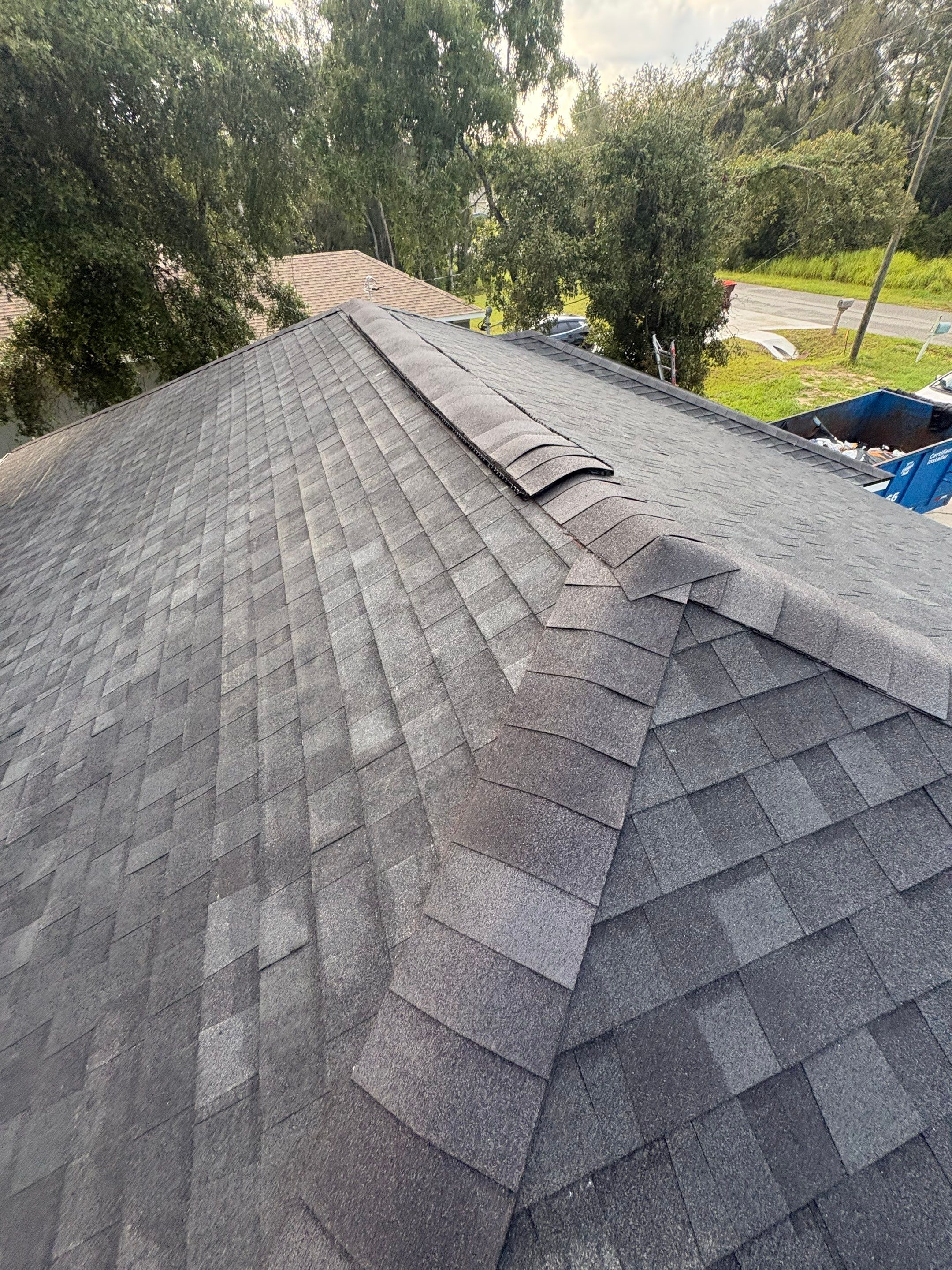 Ocala Roof Replacement Featuring Tamko Titan Rustic Black Shingles by Pinnacle Roofing Group
