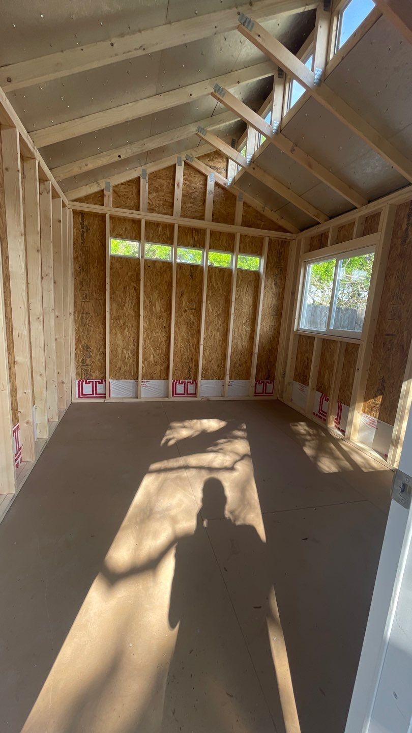 Outdoor Office Shed Interior Remodel in Longwood: From Drywall to Paint by HandyMangum