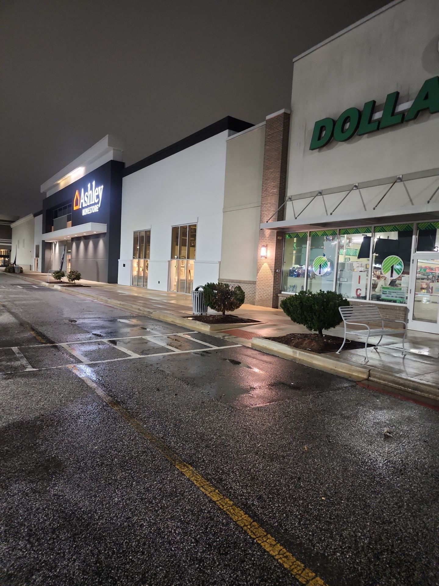 Sidewalk Storefront Pavement Markings Curb Cleaning in Mobile, AL