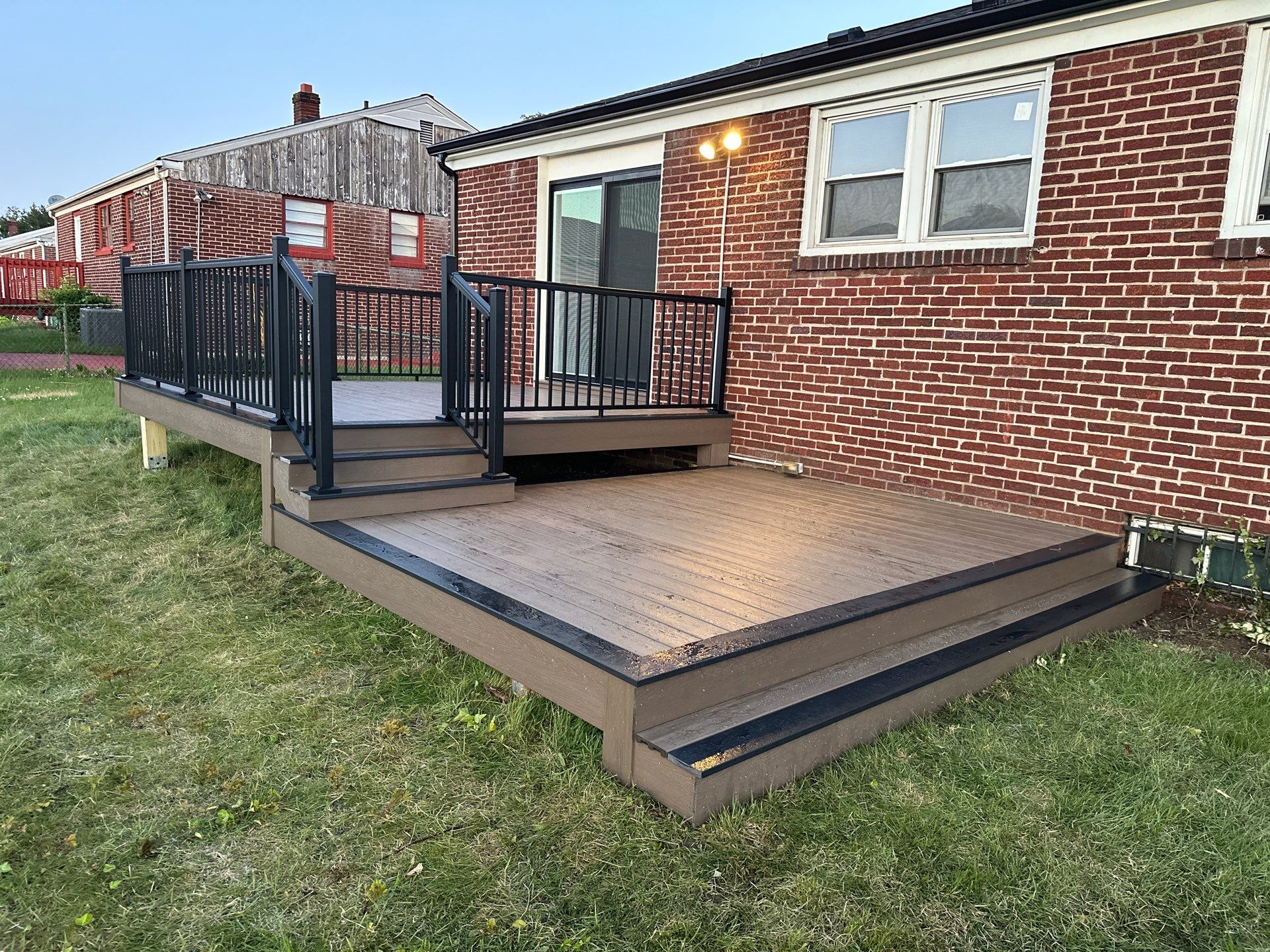 New deck and new Sliding door in Pennsauken NJ by deck guardian