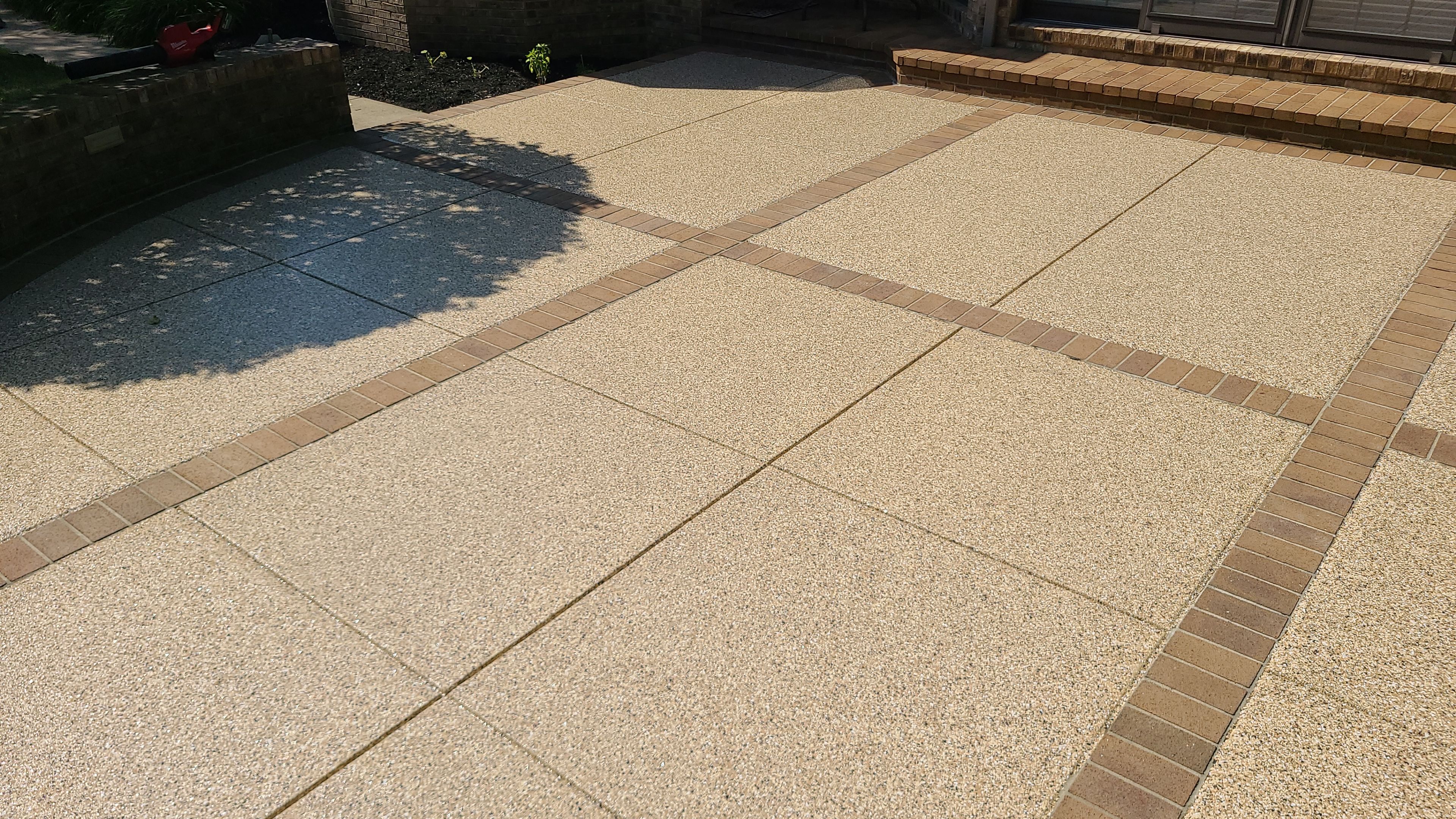 Patio in Sandstone - Hermitage, PA by Alexander Concrete Coatings