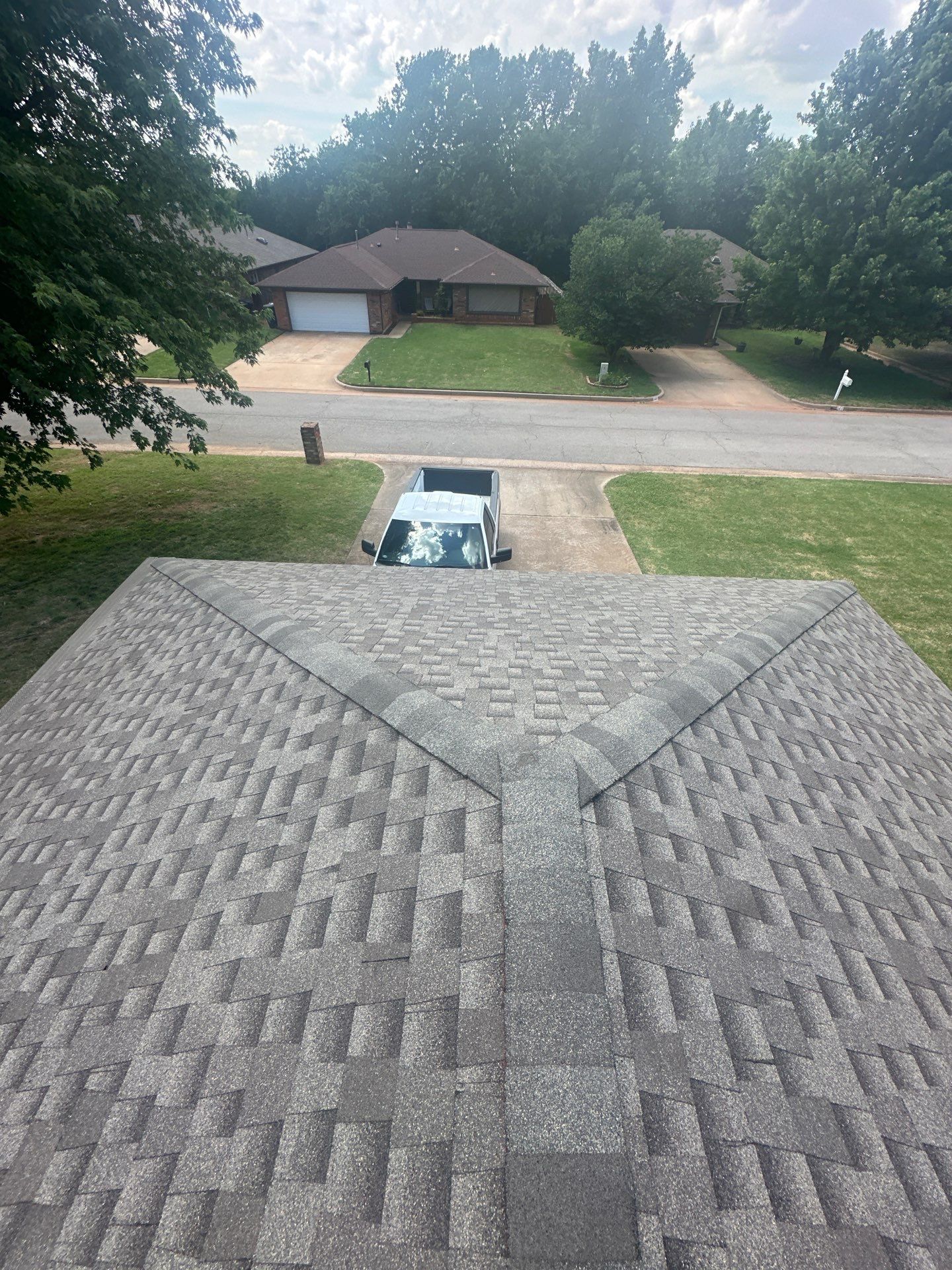 roof, chimney siding, & solar tube replacement in Edmond by McCann's Roofing and Construction