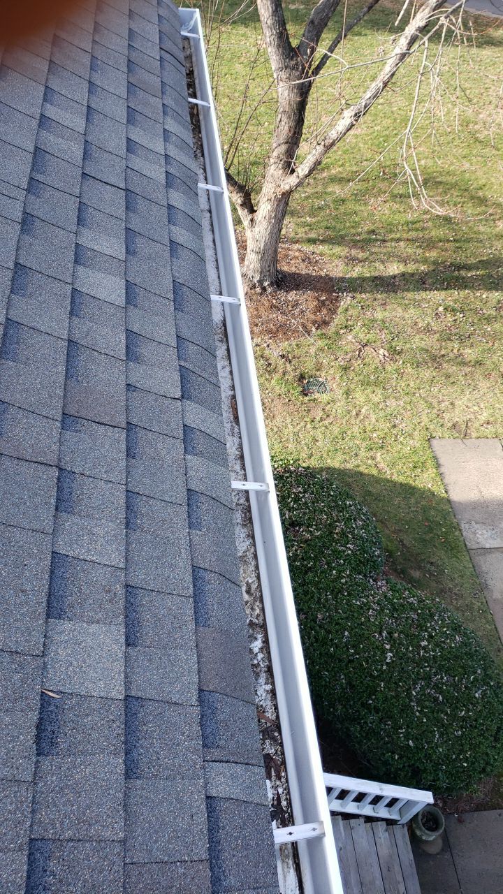 Gutter Cleaning using water by G&H Home Tech Pros LLC