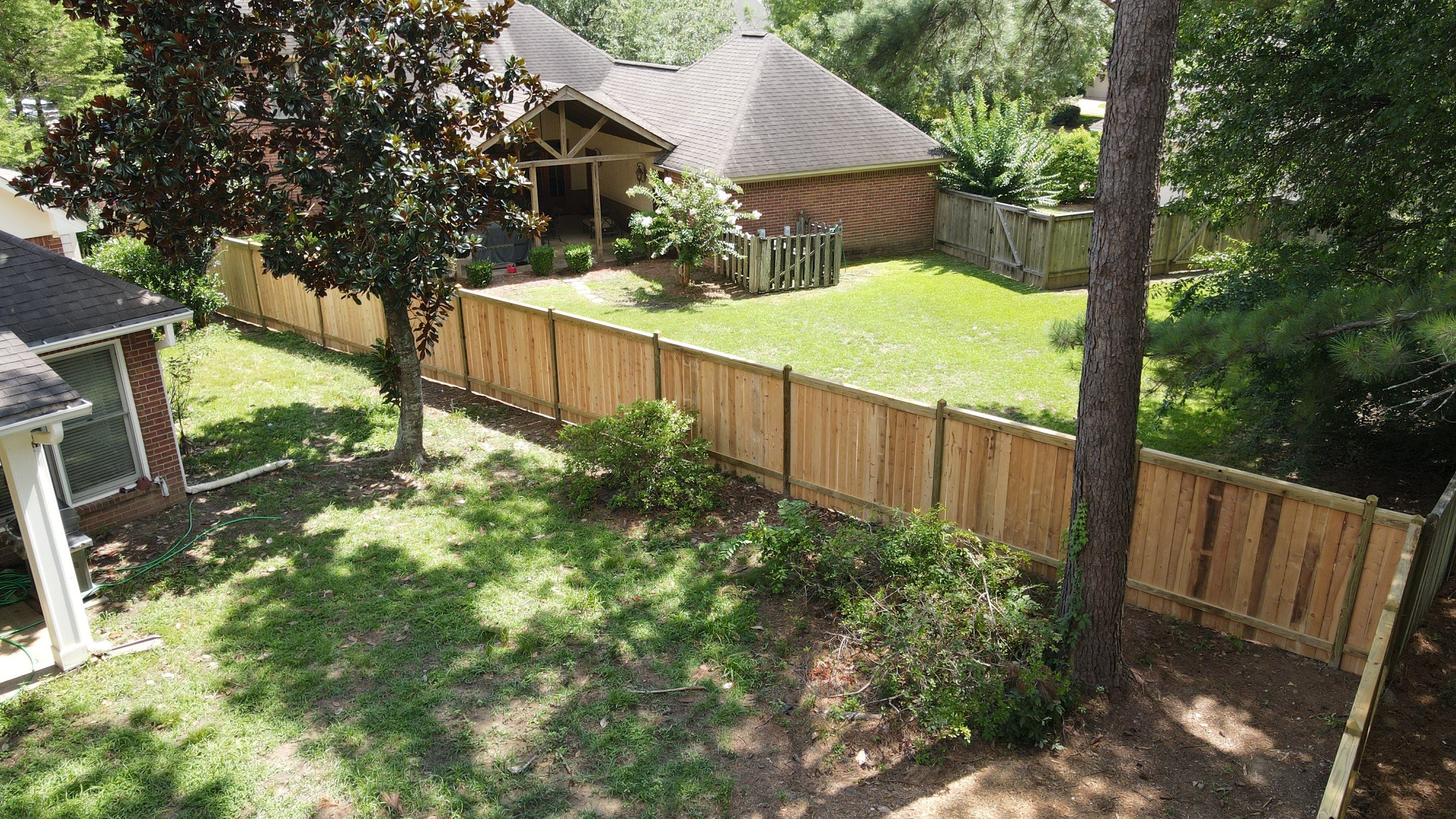6ft Cedar Good Neighbor Fence by Roberson Construction LLC