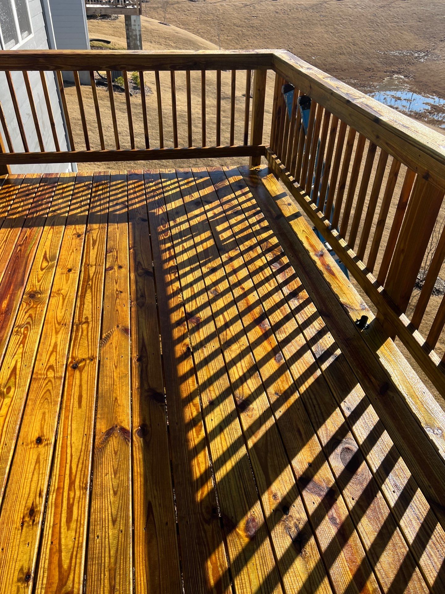 Coated Deck using Wood Sealant by DuraSeal