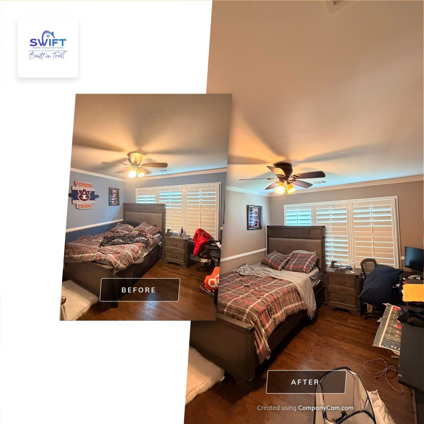 Interior Painting and Surface Restoration for a Large Suwanee Home by Swift Home Renovations